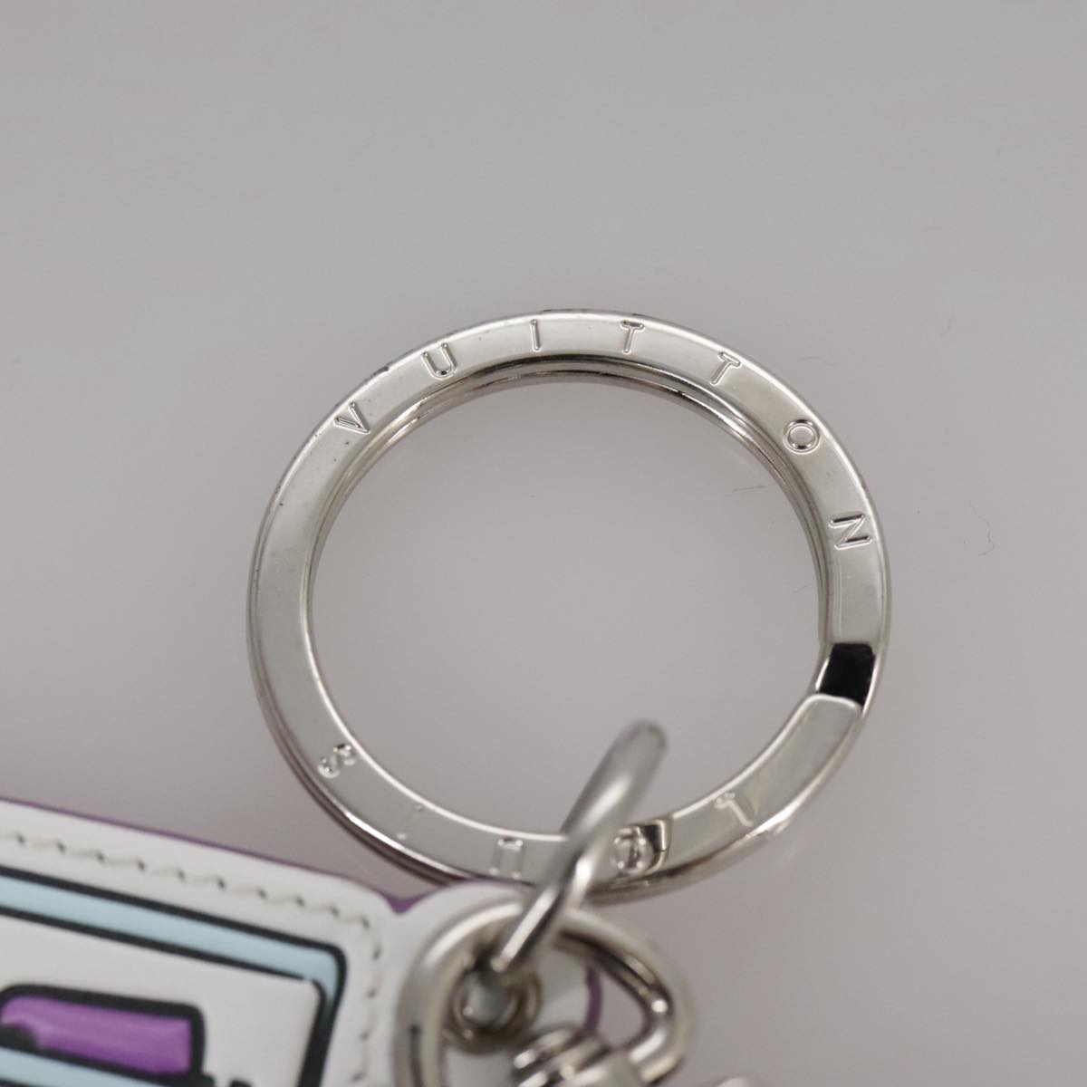 LOUIS VUITTON Monogram Comics Key Holder Purple MP3456 LV 101584