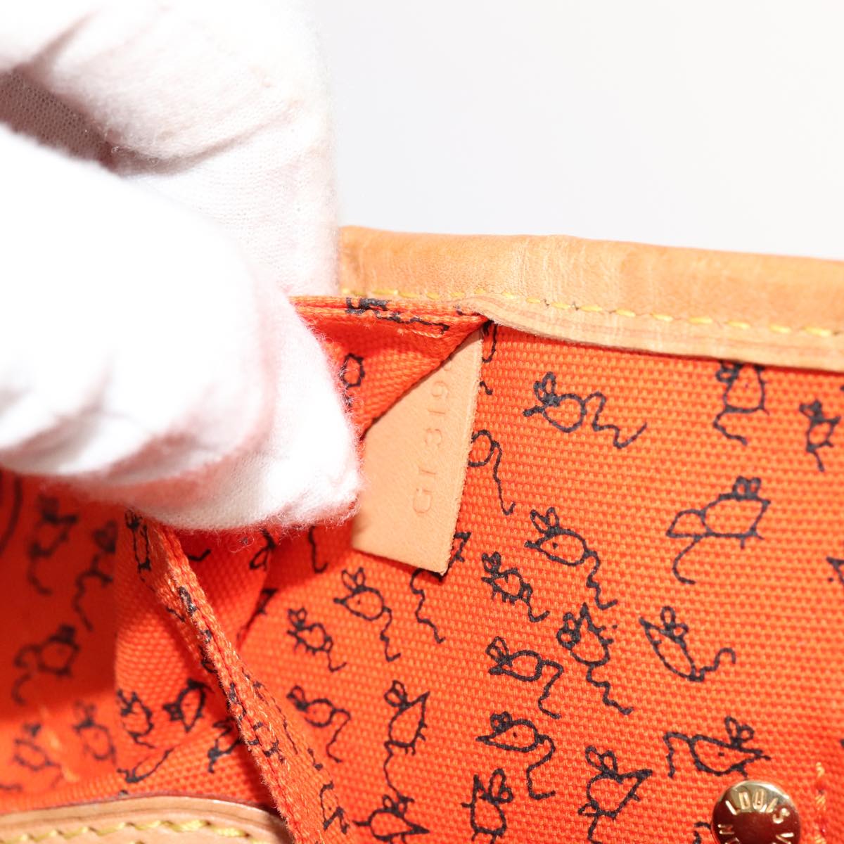 LOUIS VUITTON Catgram Neverfull MM Tote Bag M44441 LV 101672SA