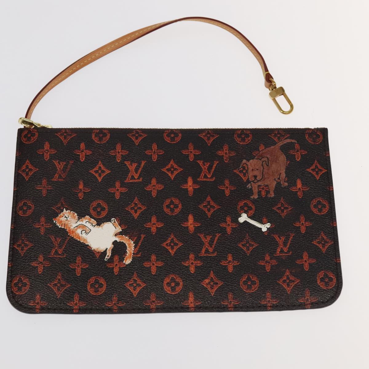 LOUIS VUITTON Catgram Neverfull MM Tote Bag M44441 LV 101672SA