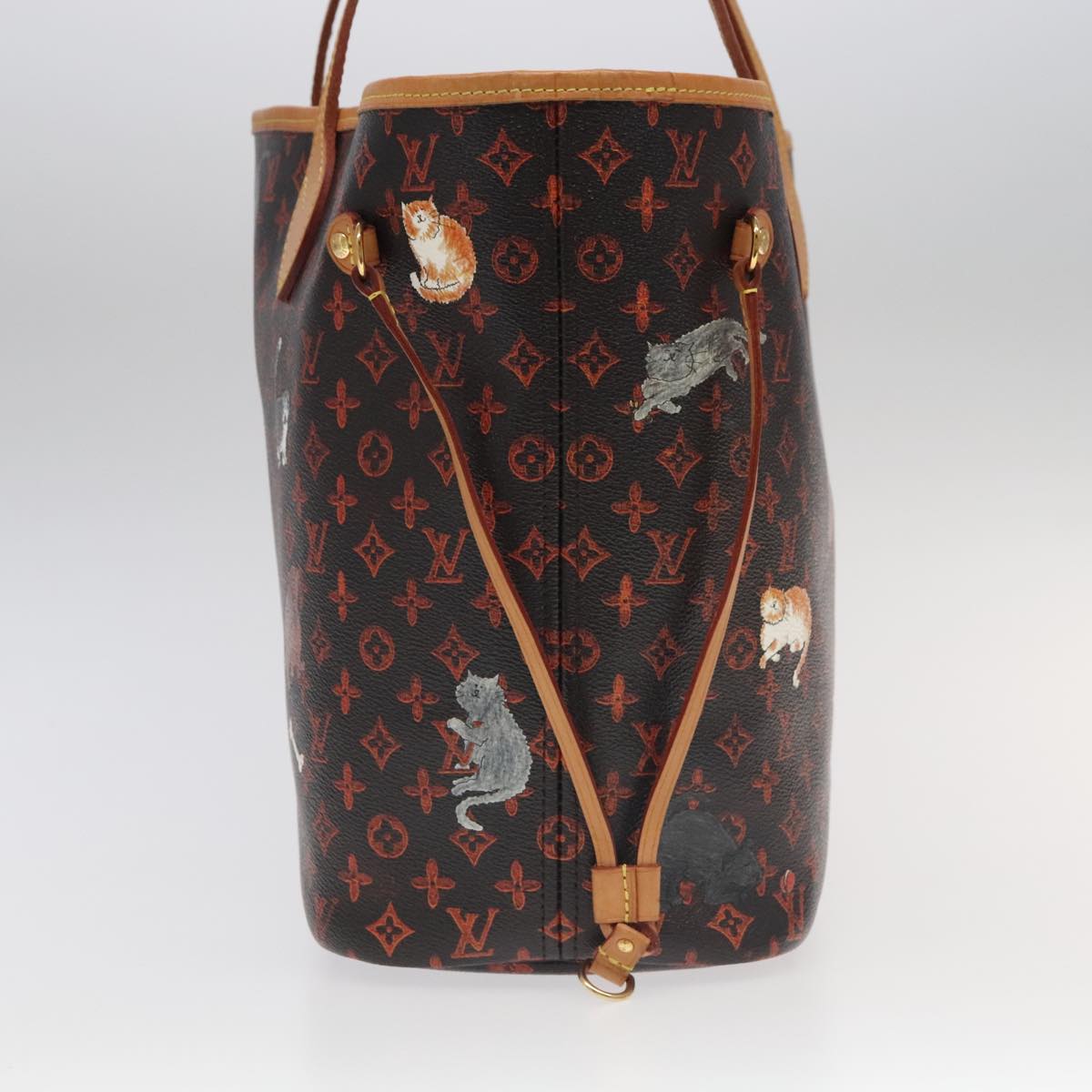 LOUIS VUITTON Catgram Neverfull MM Tote Bag M44441 LV 101672SA