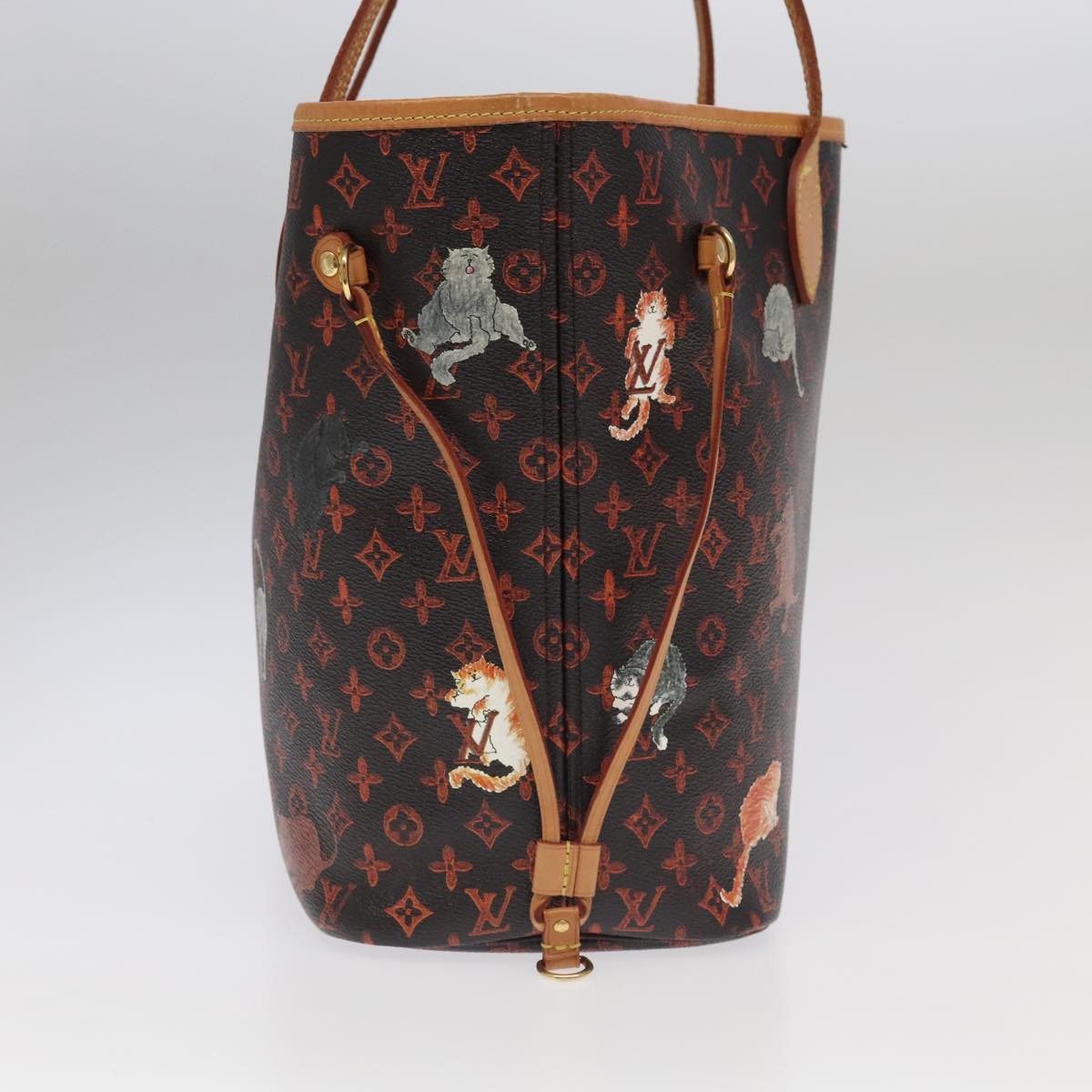 LOUIS VUITTON Catgram Neverfull MM Tote Bag M44441 LV 101672SA
