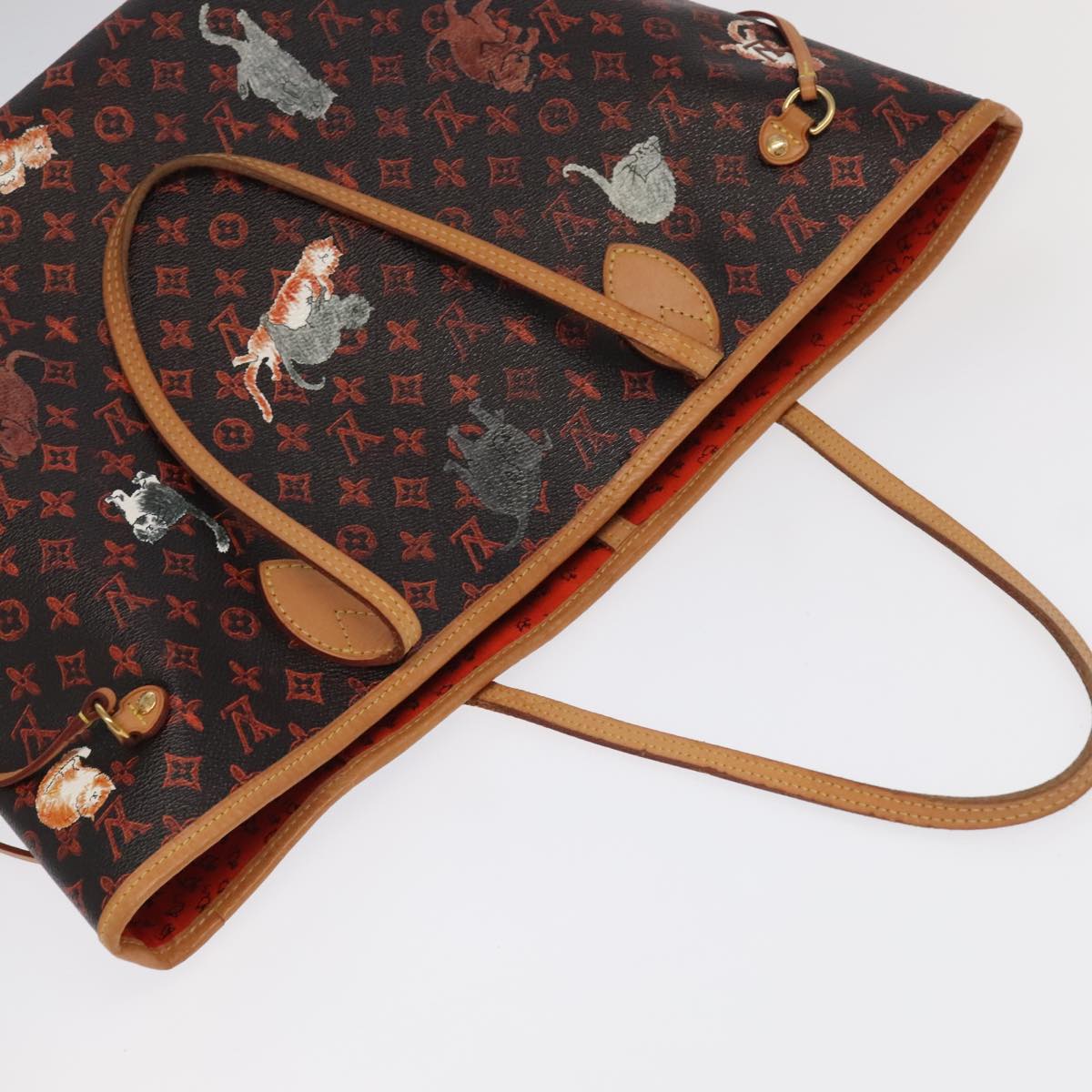 LOUIS VUITTON Catgram Neverfull MM Tote Bag M44441 LV 101672SA