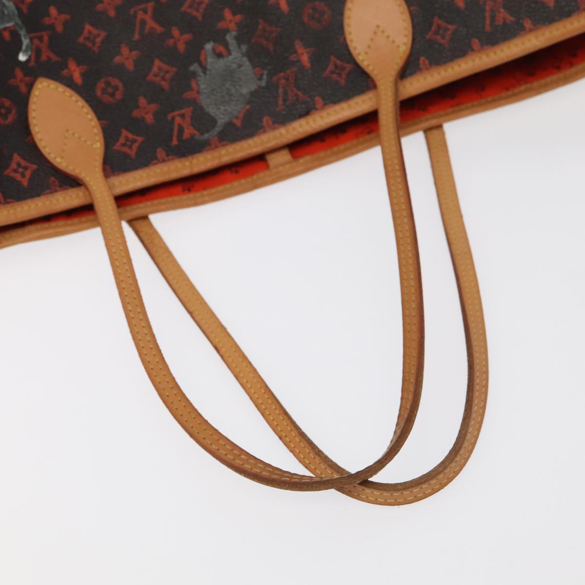 LOUIS VUITTON Catgram Neverfull MM Tote Bag M44441 LV 101672SA