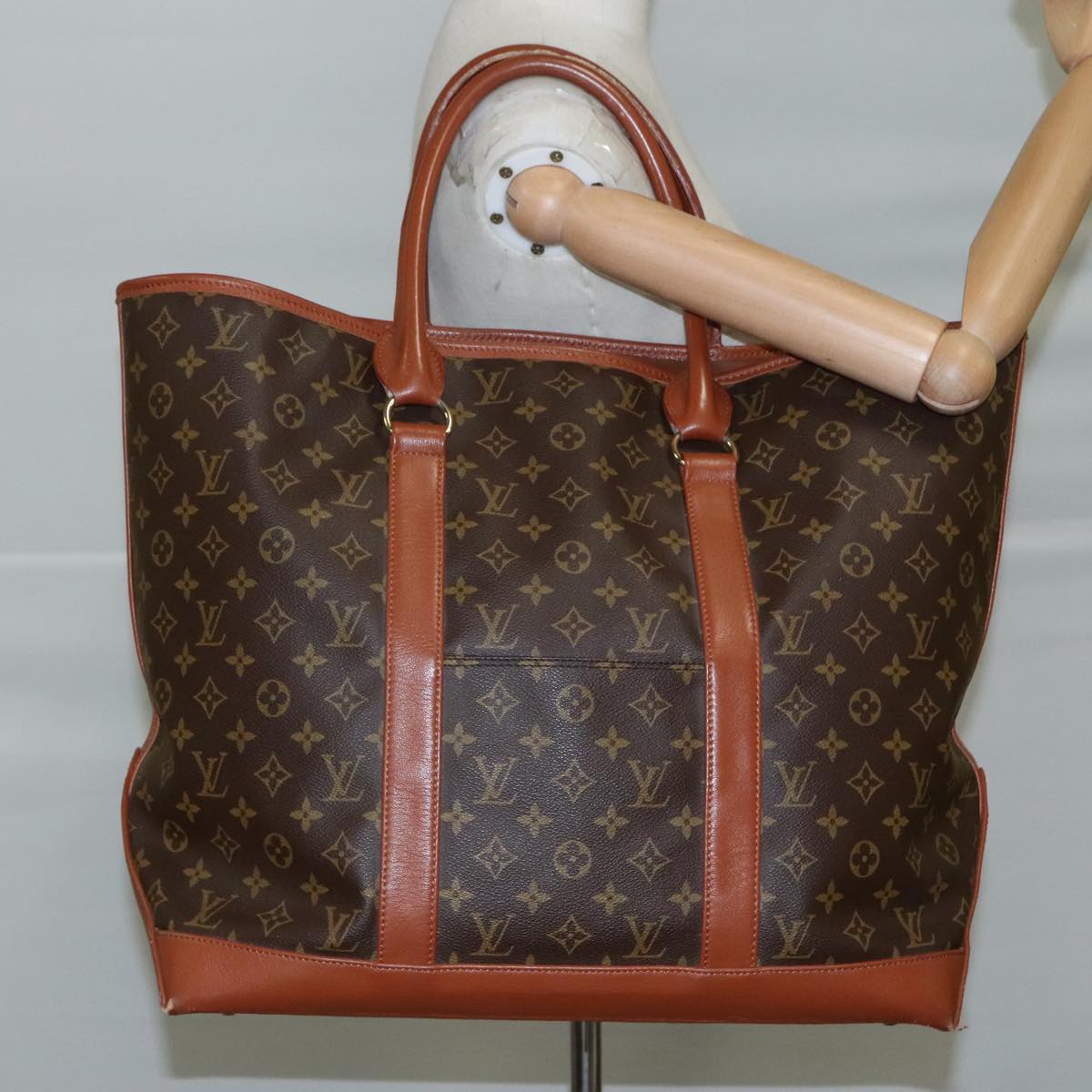 LOUIS VUITTON Monogram Sac Weekend GM Tote Bag M42420 LV 101681