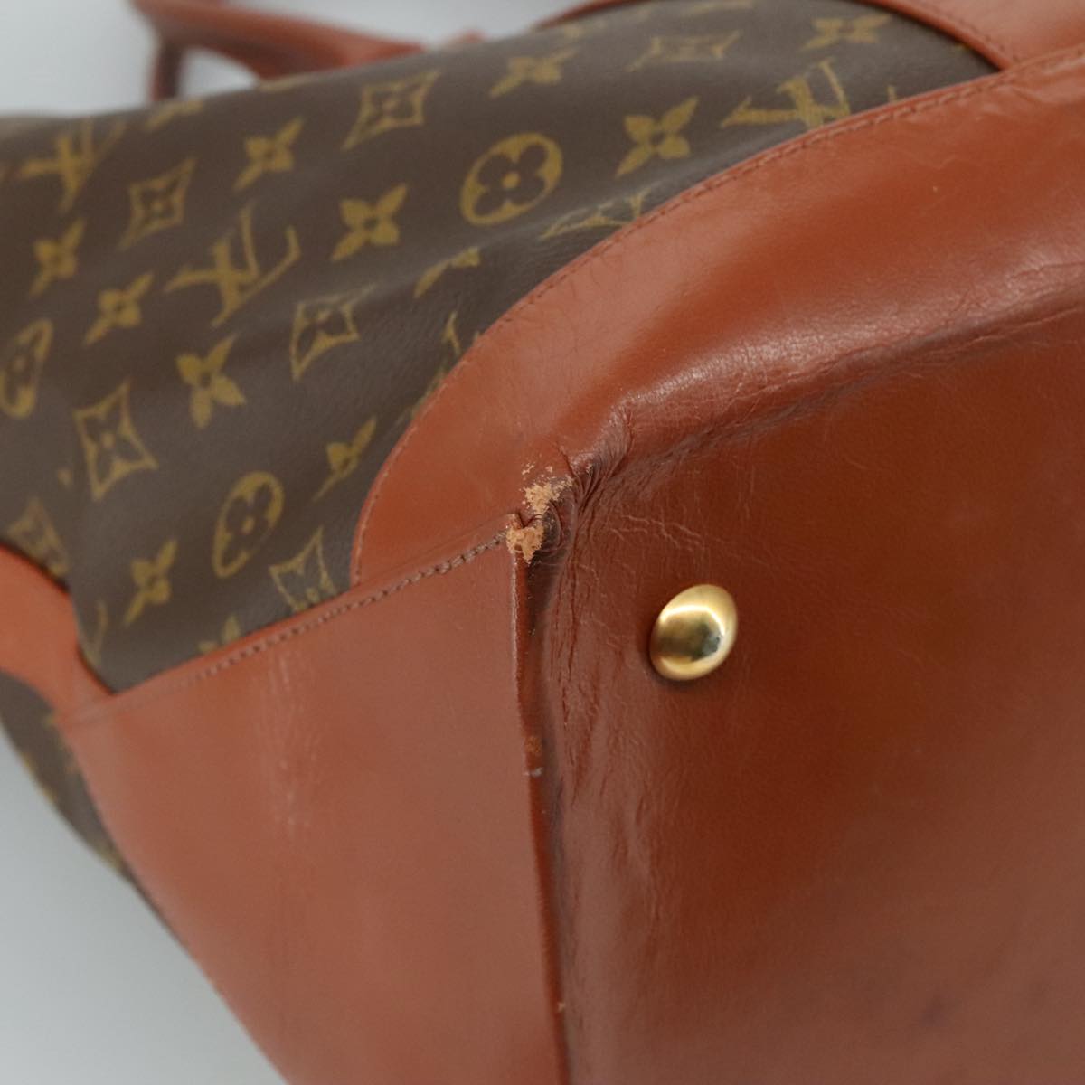 LOUIS VUITTON Monogram Sac Weekend GM Tote Bag M42420 LV 101682