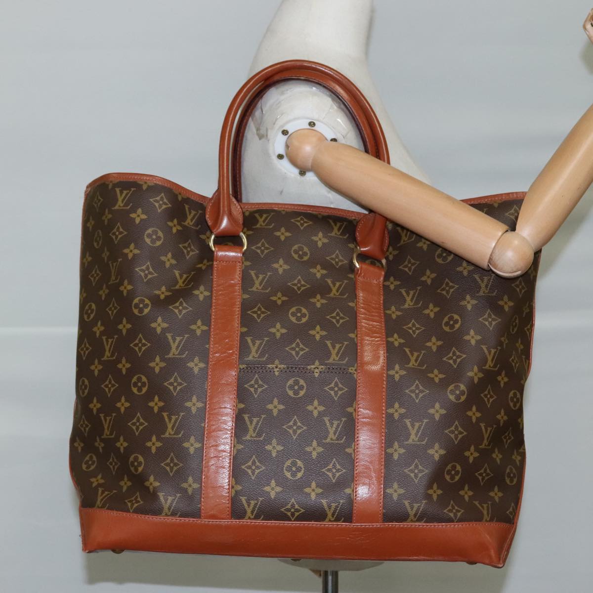 LOUIS VUITTON Monogram Sac Weekend GM Tote Bag M42420 LV 101682