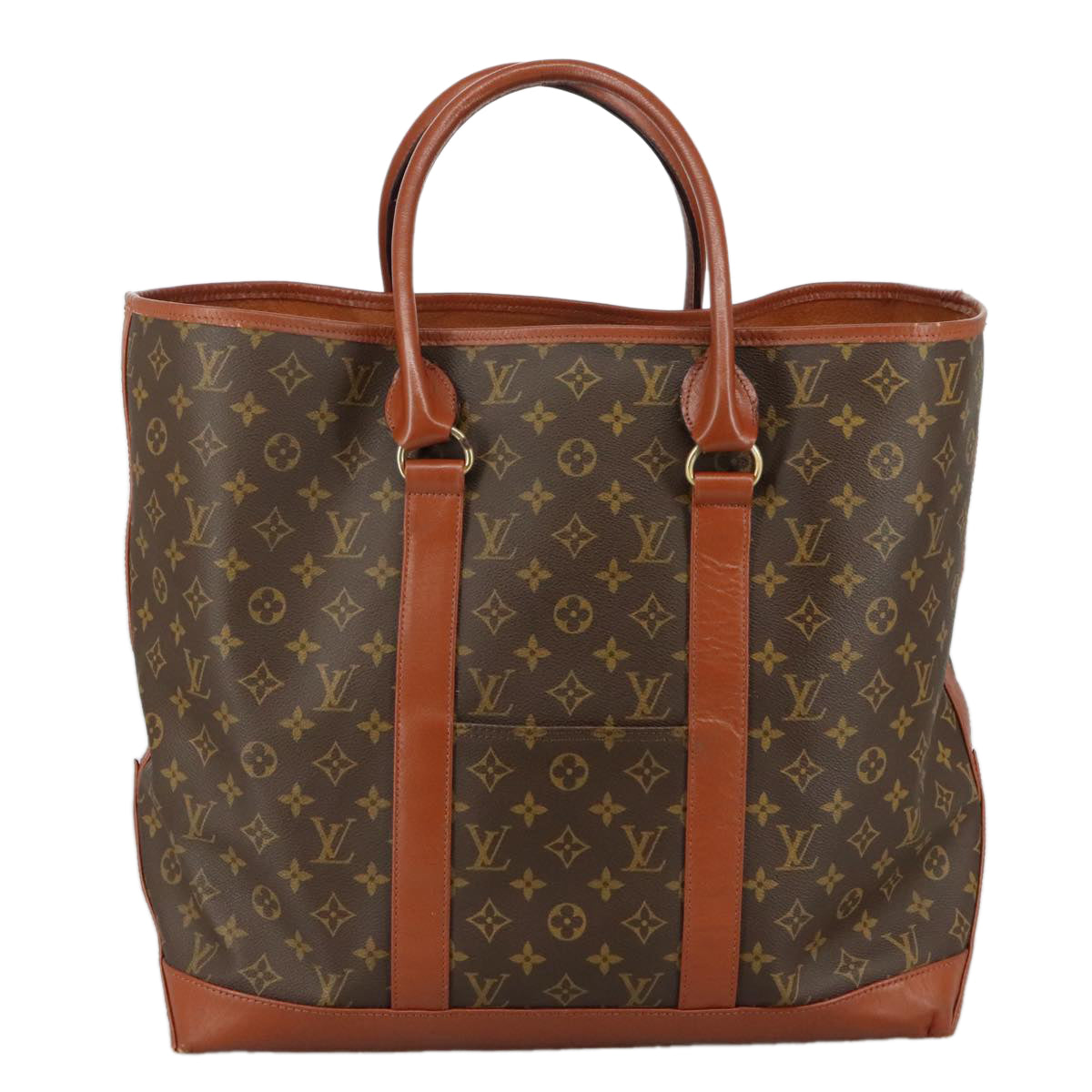 LOUIS VUITTON Monogram Sac Weekend GM Tote Bag M42420 LV 101682