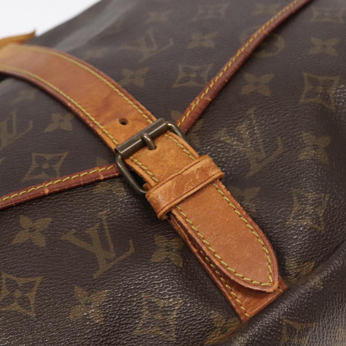 LOUIS VUITTON Monogram Saumur 35 Shoulder Bag M42254 LV 101695