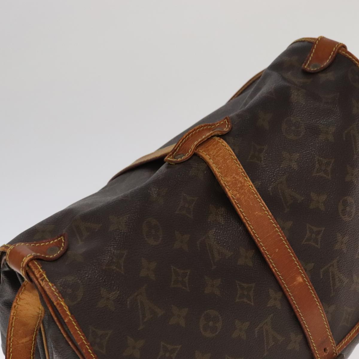 LOUIS VUITTON Monogram Saumur 35 Shoulder Bag M42254 LV 101695