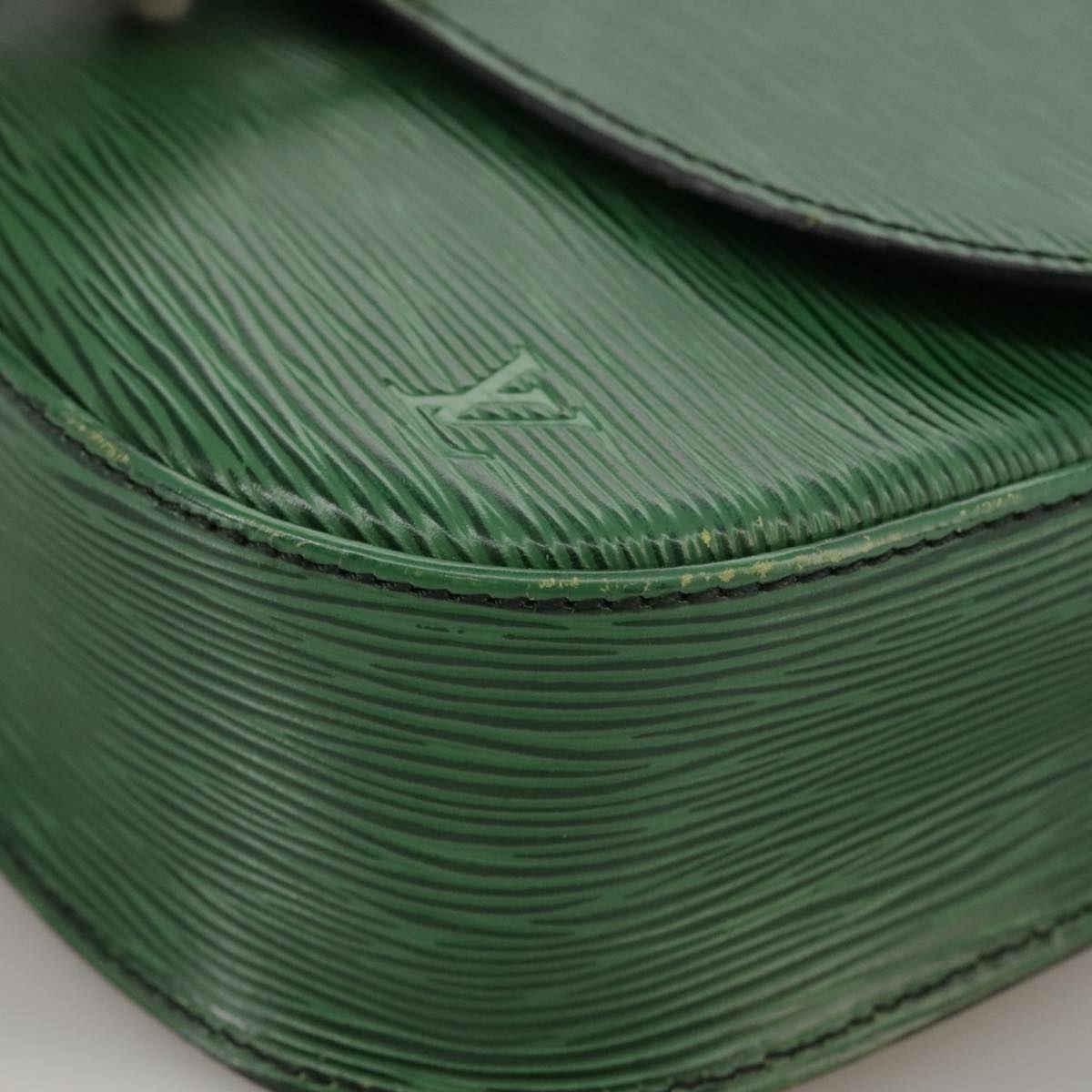 LOUIS VUITTON Epi Saint Cloud GM Shoulder Bag Green M52194 LV 101706