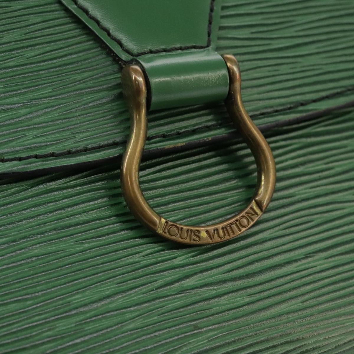 LOUIS VUITTON Epi Saint Cloud GM Shoulder Bag Green M52194 LV 101706