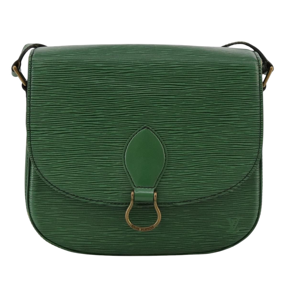 LOUIS VUITTON Epi Saint Cloud GM Shoulder Bag Green M52194 LV 101706