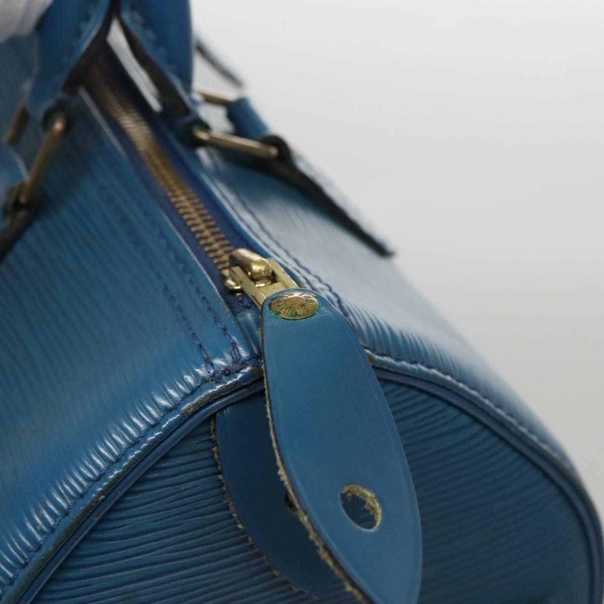 LOUIS VUITTON Epi Speedy 25 Hand Bag Toledo Blue M43015 LV 101711