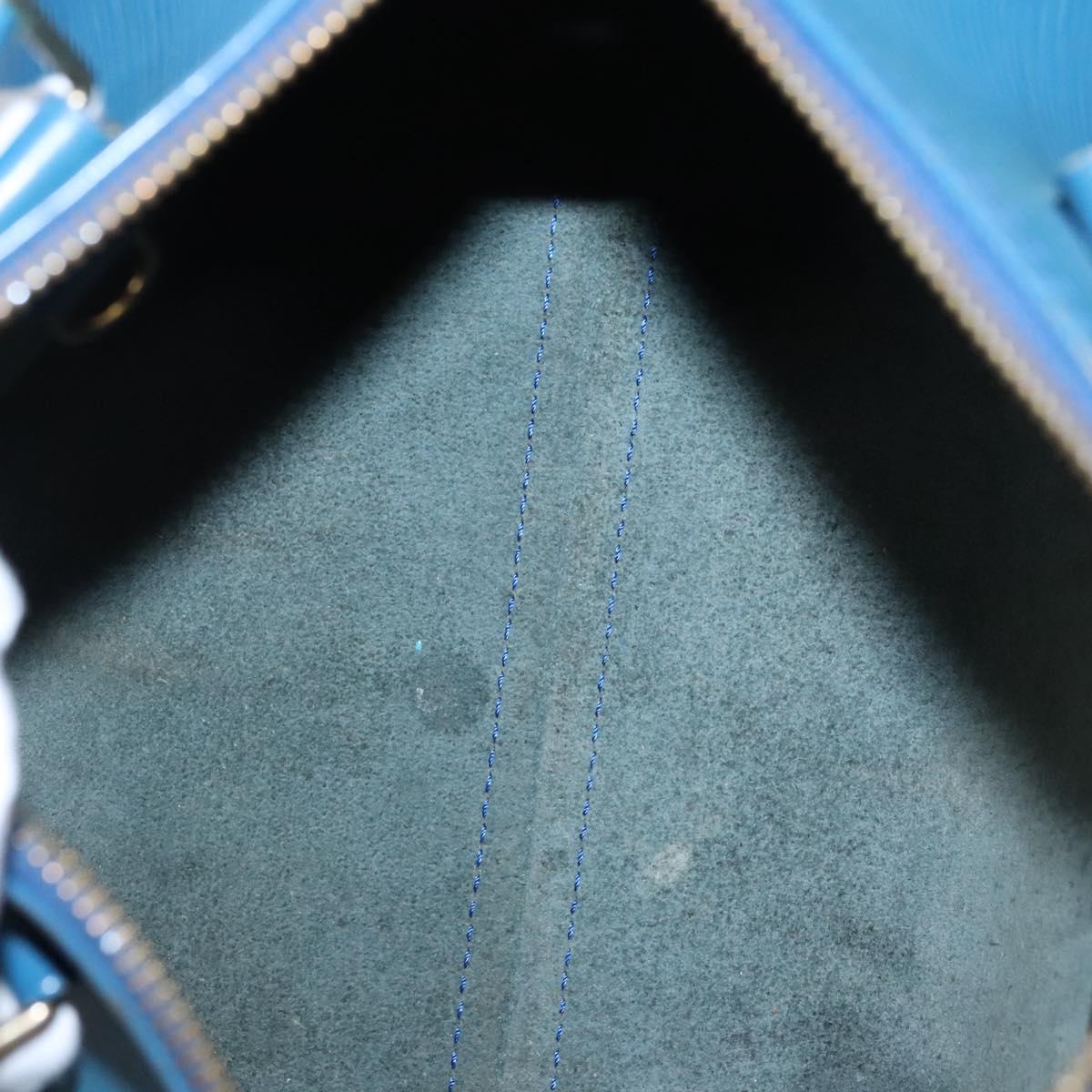LOUIS VUITTON Epi Speedy 25 Hand Bag Toledo Blue M43015 LV 101711