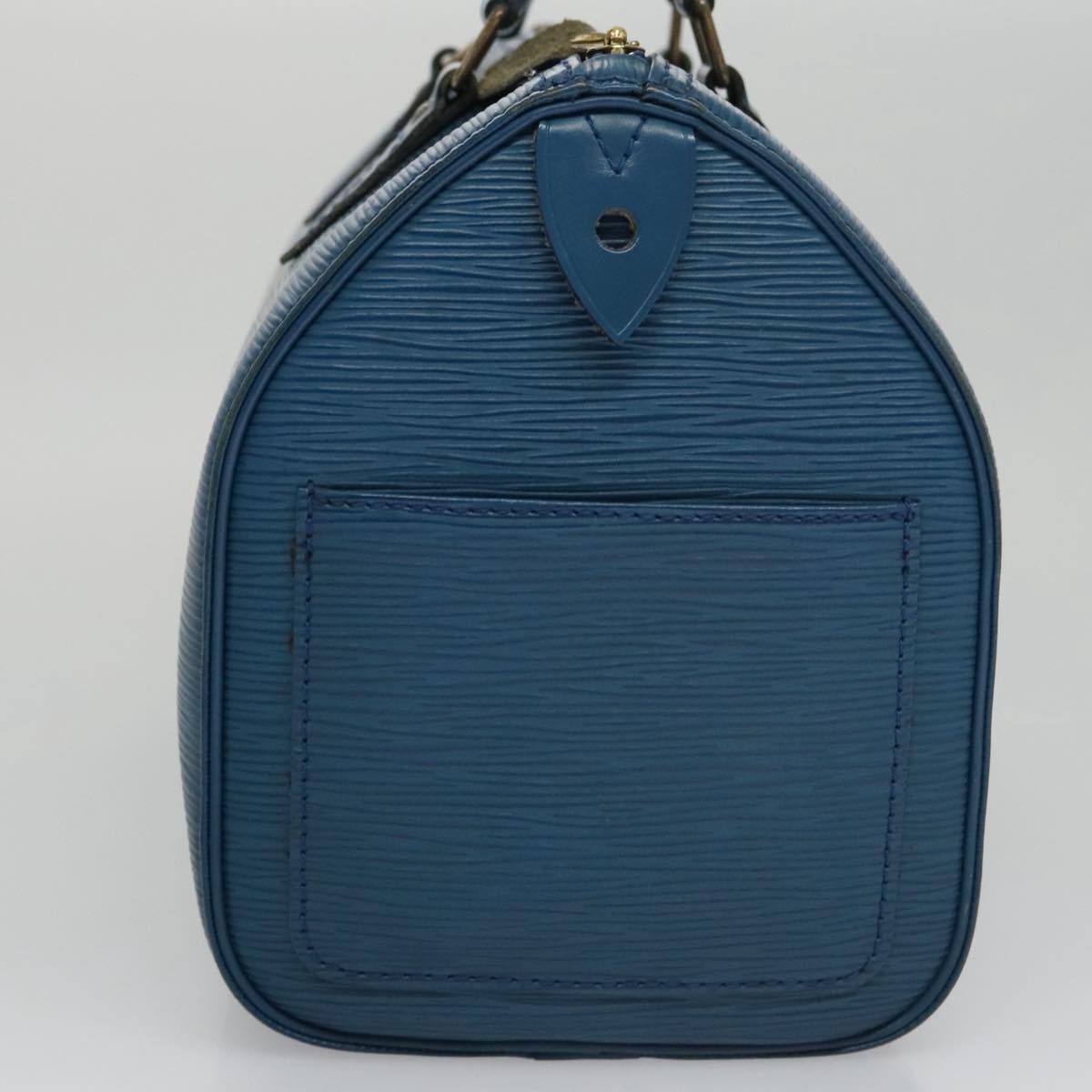 LOUIS VUITTON Epi Speedy 25 Hand Bag Toledo Blue M43015 LV 101711