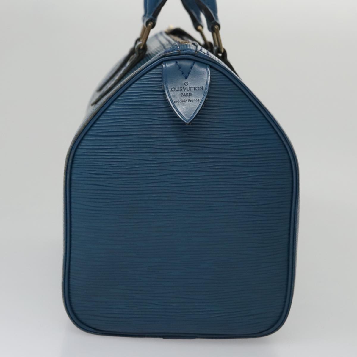LOUIS VUITTON Epi Speedy 25 Hand Bag Toledo Blue M43015 LV 101711