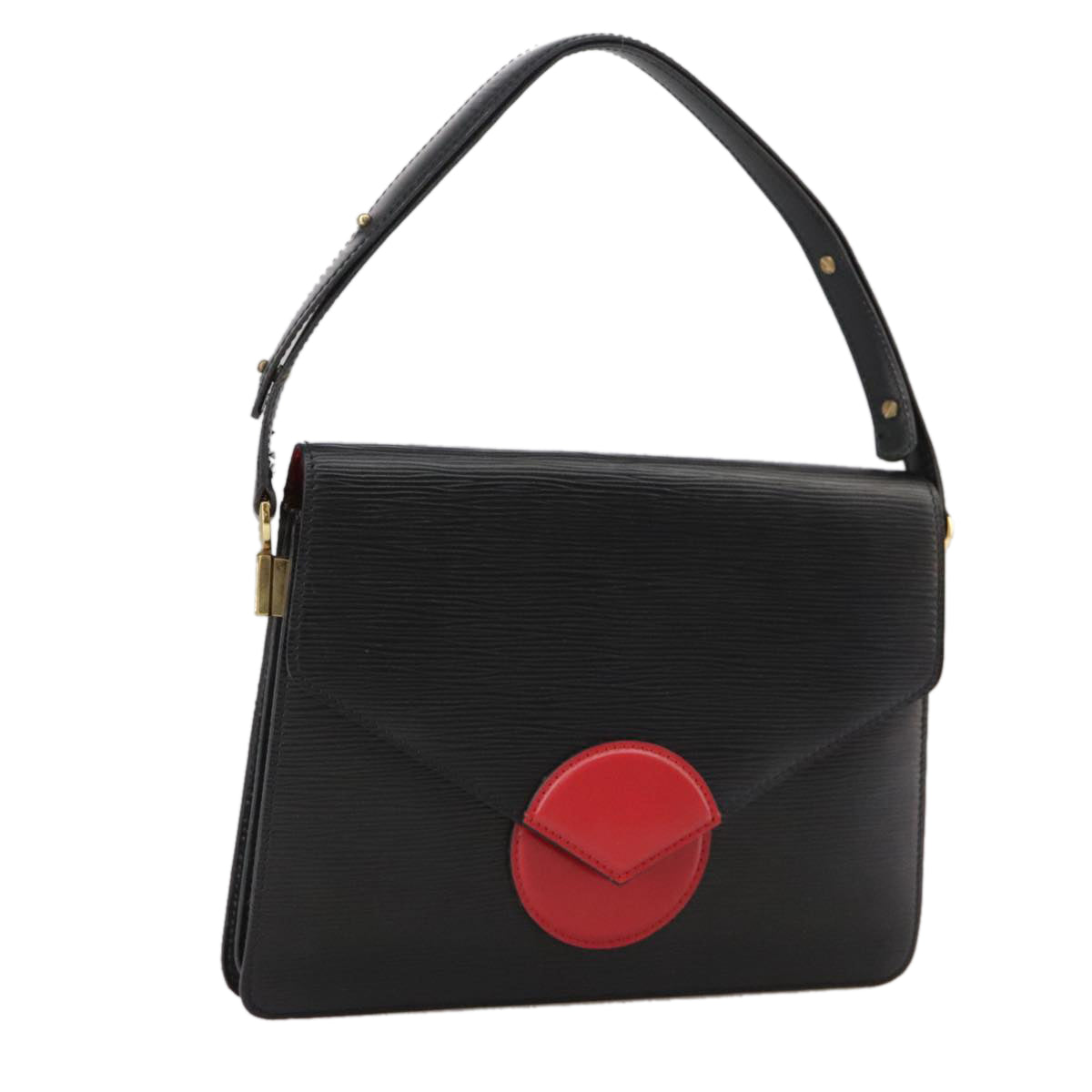LOUIS VUITTON Epi Osh Shoulder Bag Black Red M52444 LV 101738