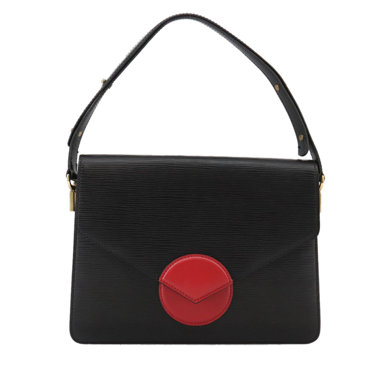LOUIS VUITTON Epi Osh Shoulder Bag Black Red M52444 LV 101738