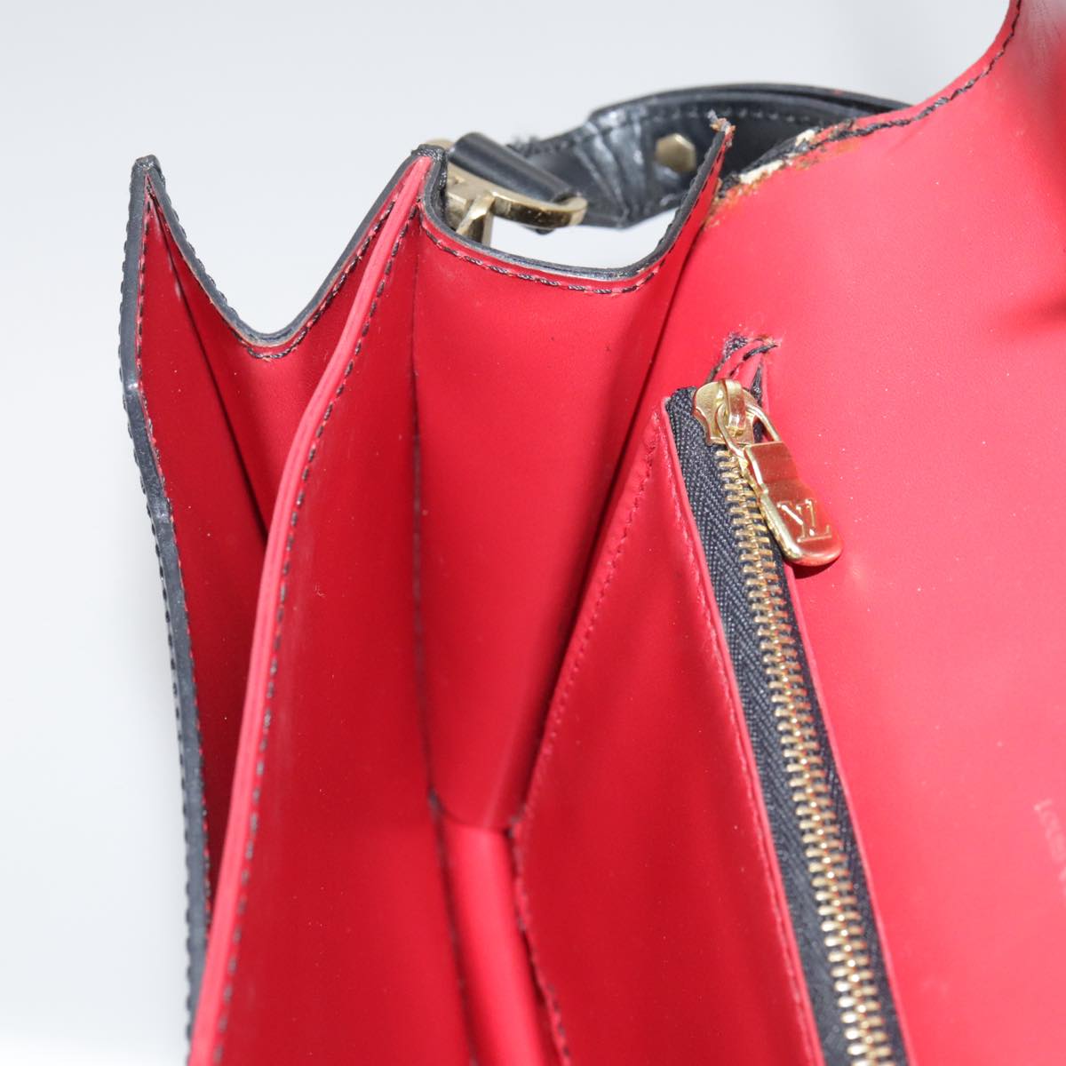LOUIS VUITTON Epi Osh Shoulder Bag Black Red M52444 LV 101738