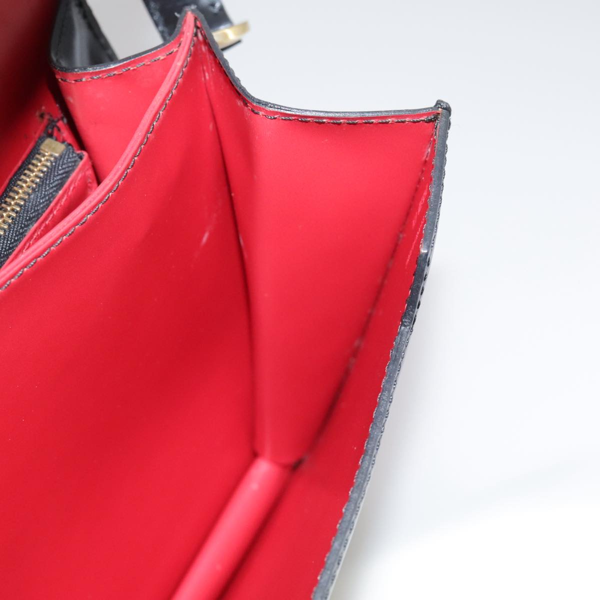 LOUIS VUITTON Epi Osh Shoulder Bag Black Red M52444 LV 101738