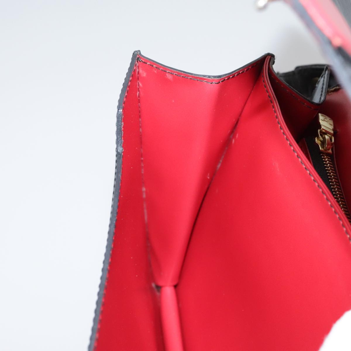 LOUIS VUITTON Epi Osh Shoulder Bag Black Red M52444 LV 101738