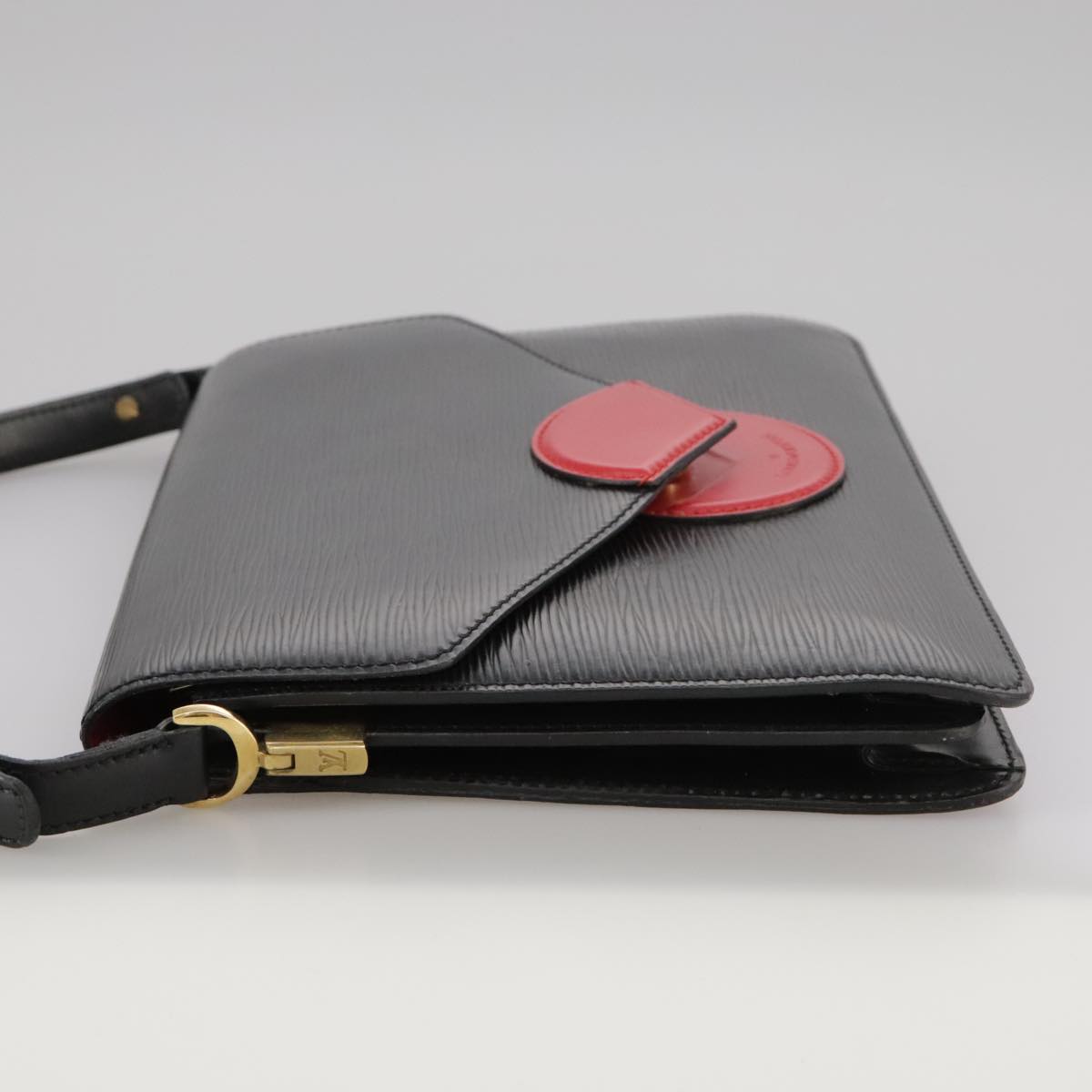 LOUIS VUITTON Epi Osh Shoulder Bag Black Red M52444 LV 101738
