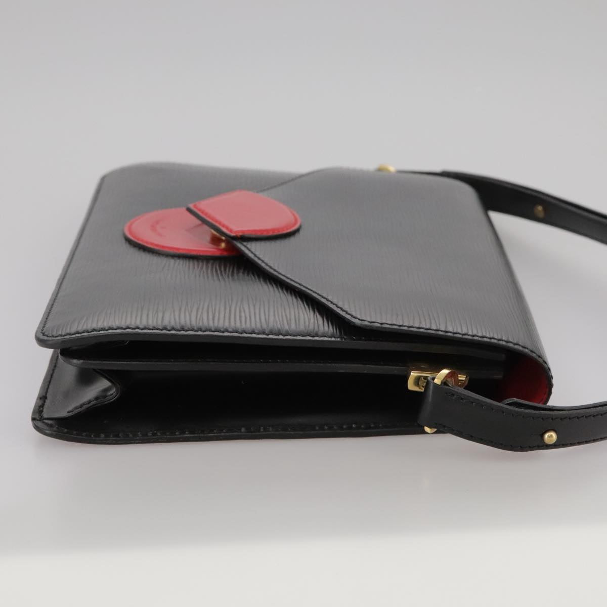 LOUIS VUITTON Epi Osh Shoulder Bag Black Red M52444 LV 101738