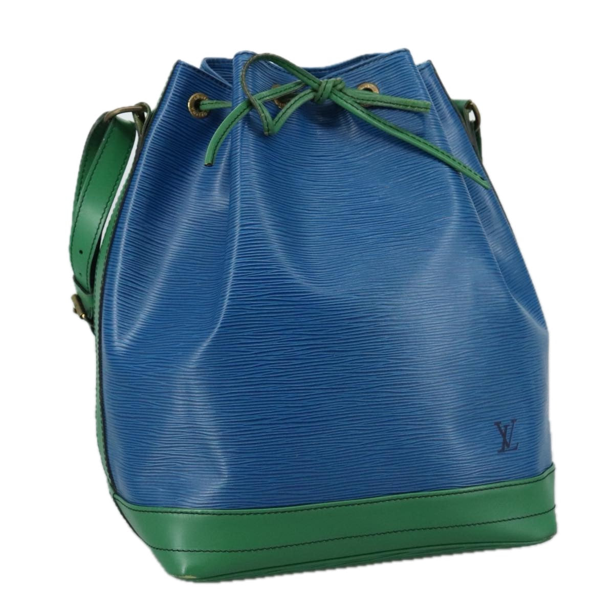 LOUIS VUITTON Epi Noe Shoulder Bag Bicolor Green Blue M44044 LV 101746