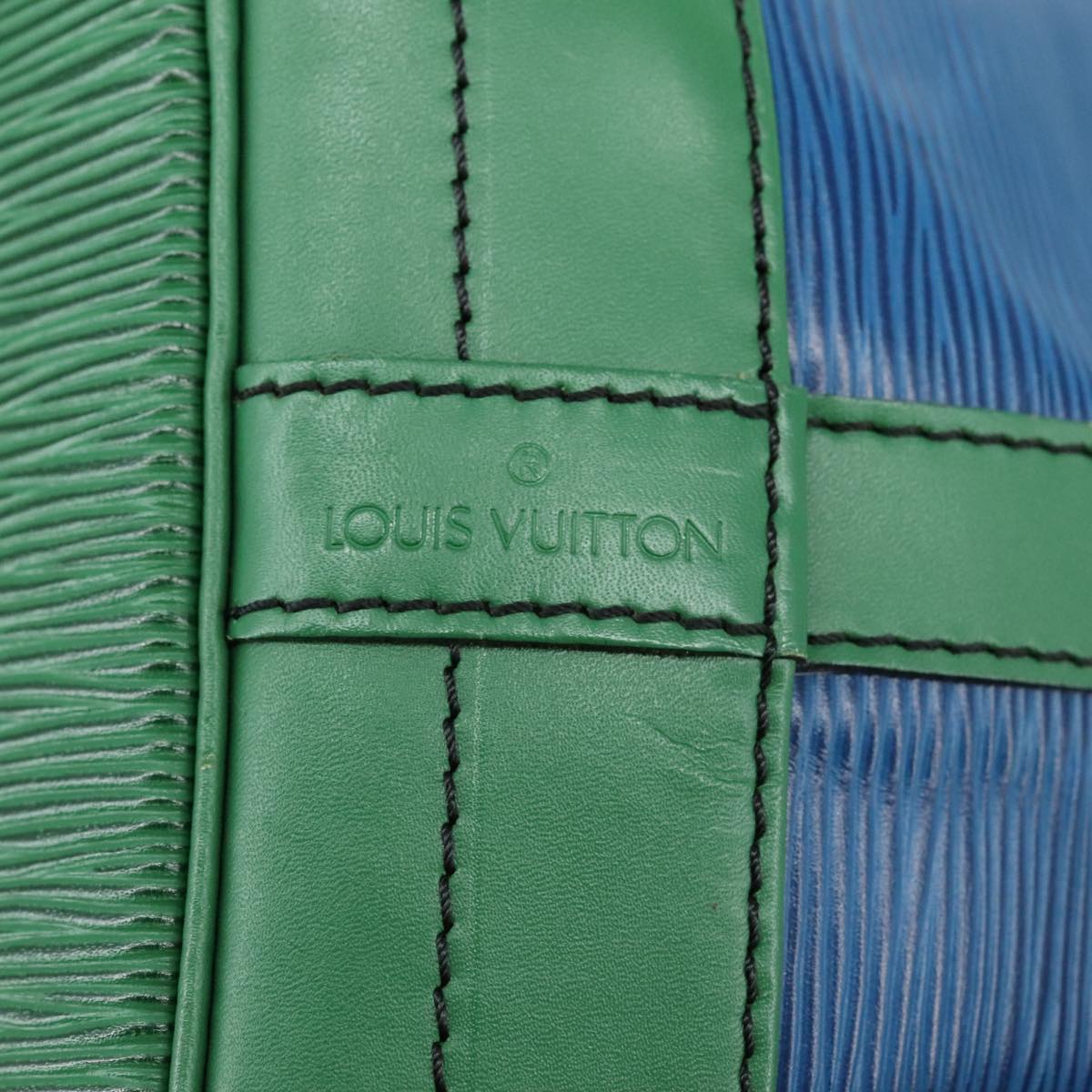 LOUIS VUITTON Epi Noe Shoulder Bag Bicolor Green Blue M44044 LV 101746