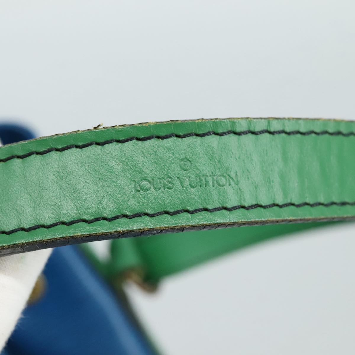 LOUIS VUITTON Epi Noe Shoulder Bag Bicolor Green Blue M44044 LV 101746