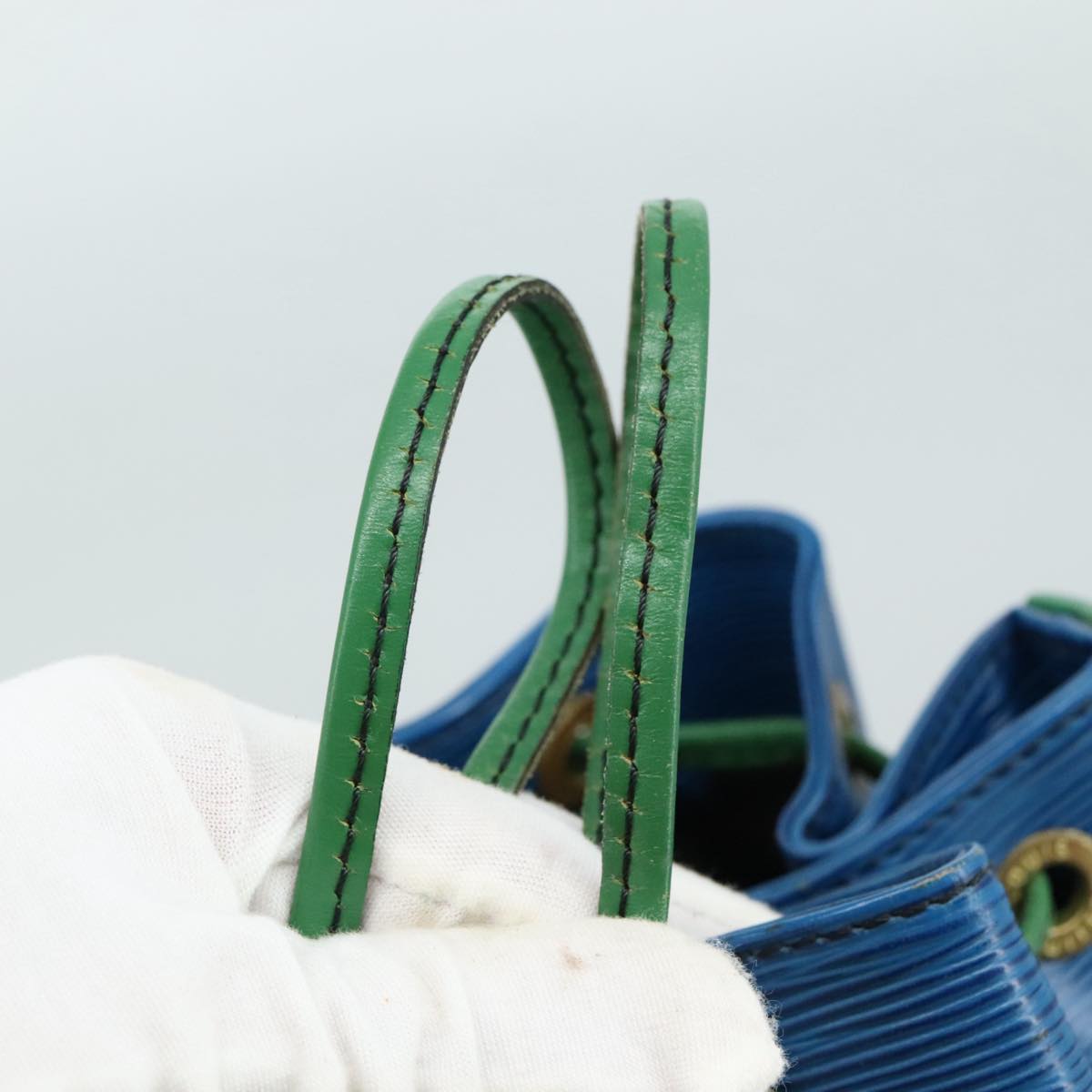 LOUIS VUITTON Epi Noe Shoulder Bag Bicolor Green Blue M44044 LV 101746