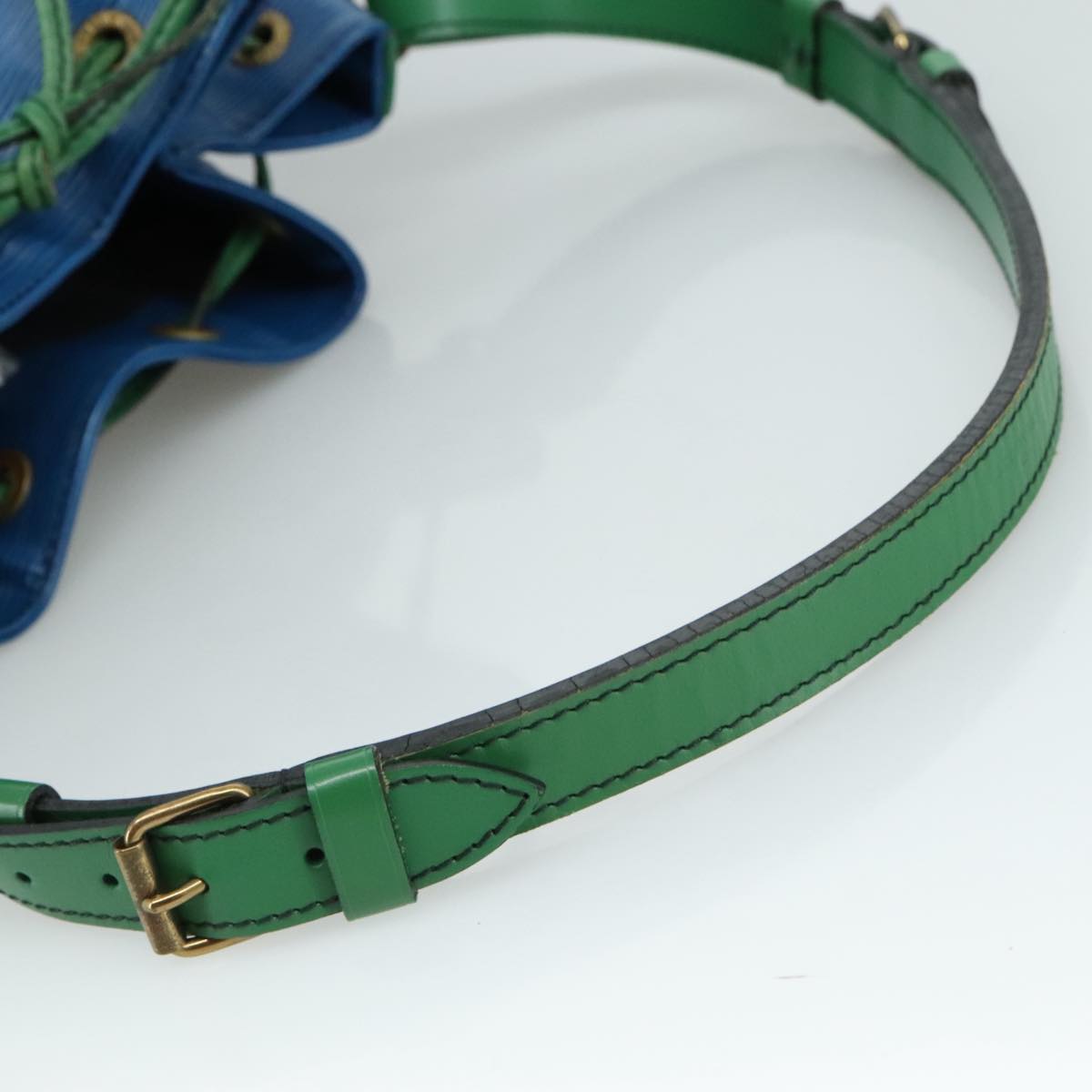 LOUIS VUITTON Epi Noe Shoulder Bag Bicolor Green Blue M44044 LV 101746
