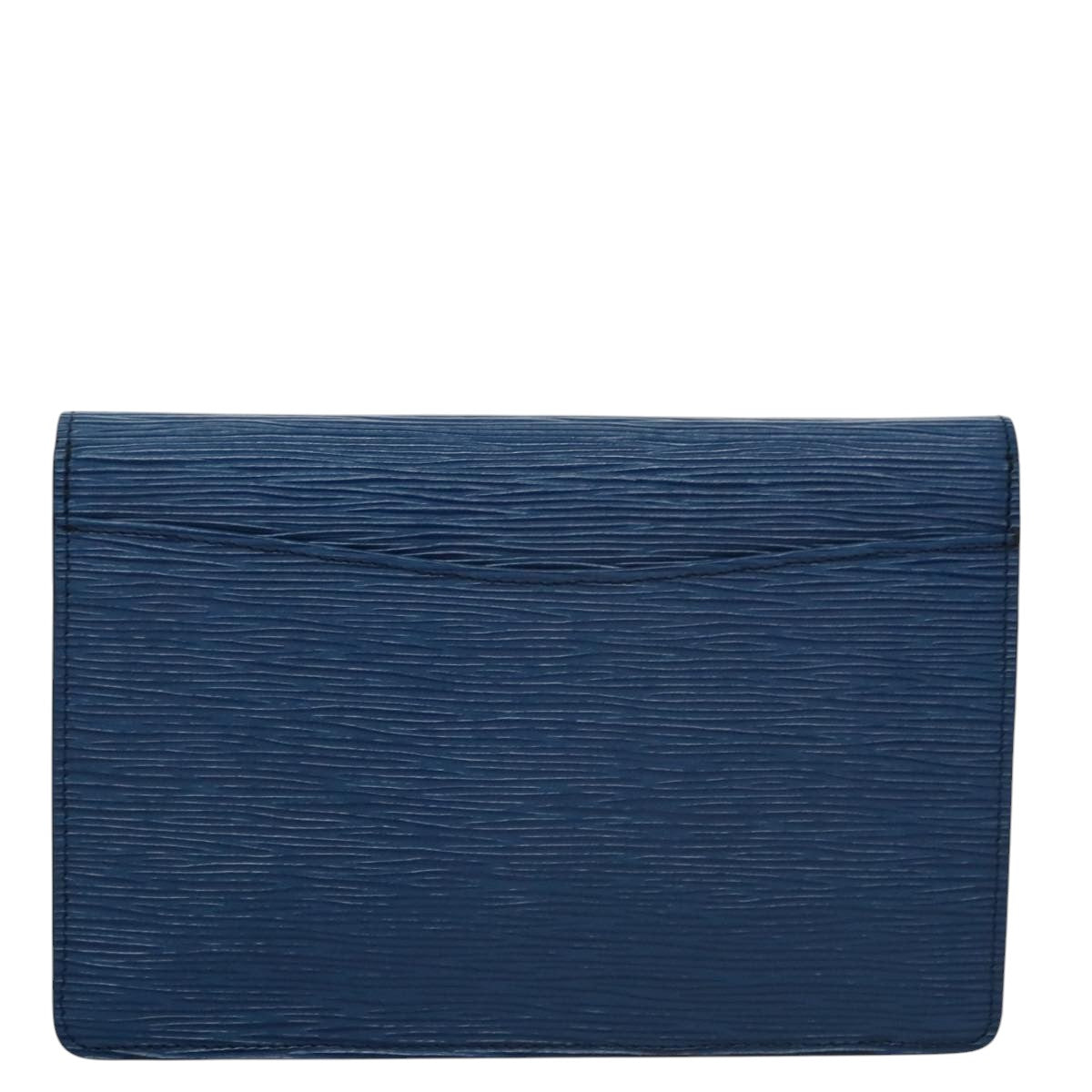 LOUIS VUITTON Epi Montaigne 23 Clutch Bag Blue M52665 LV 101782