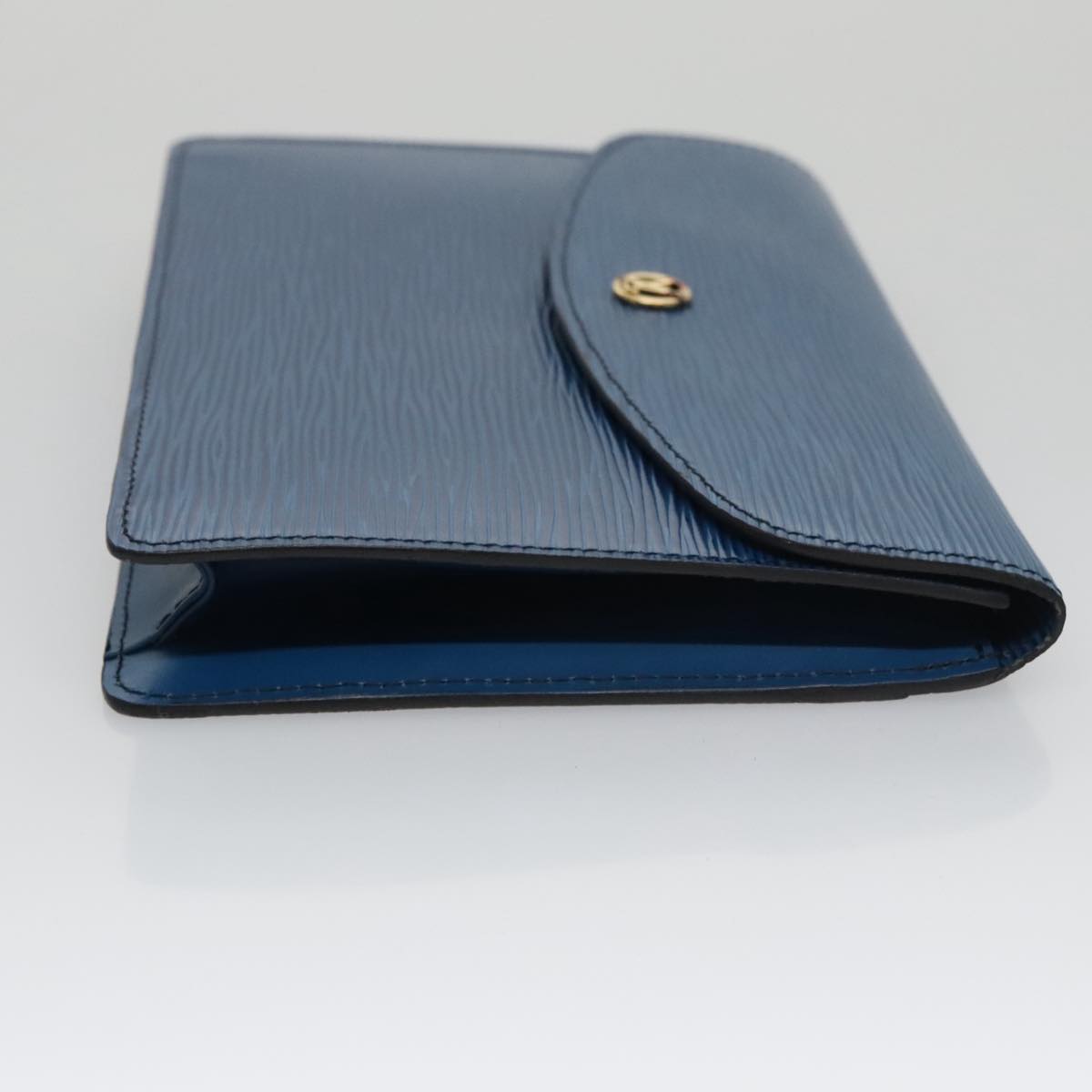 LOUIS VUITTON Epi Montaigne 23 Clutch Bag Blue M52665 LV 101782