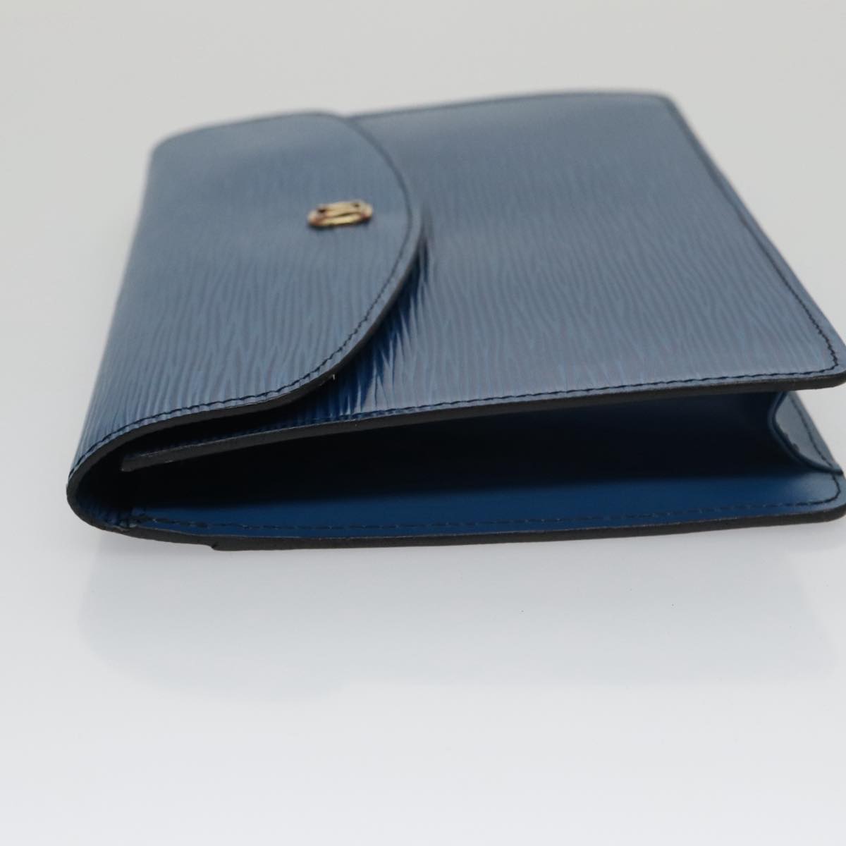 LOUIS VUITTON Epi Montaigne 23 Clutch Bag Blue M52665 LV 101782