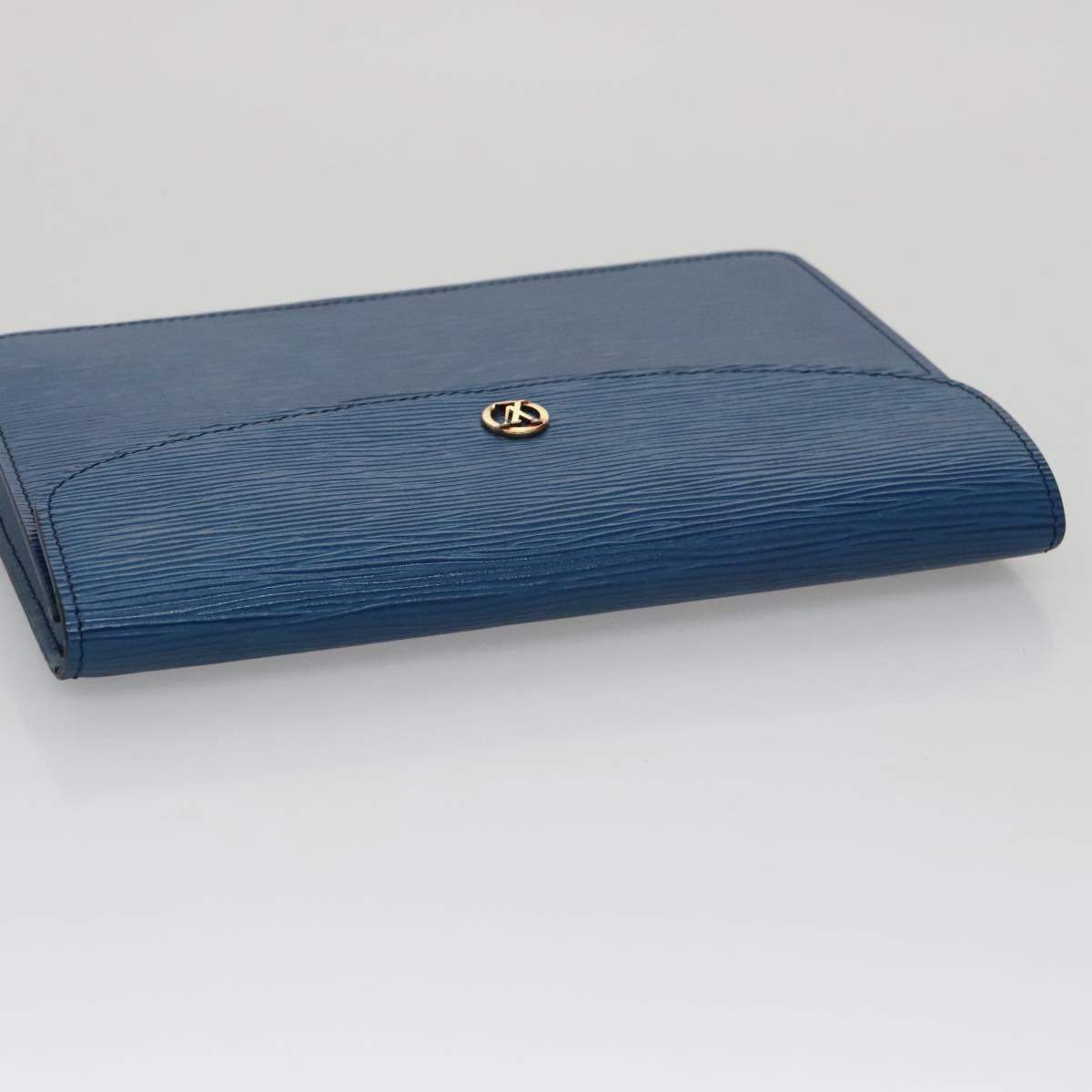 LOUIS VUITTON Epi Montaigne 23 Clutch Bag Blue M52665 LV 101782