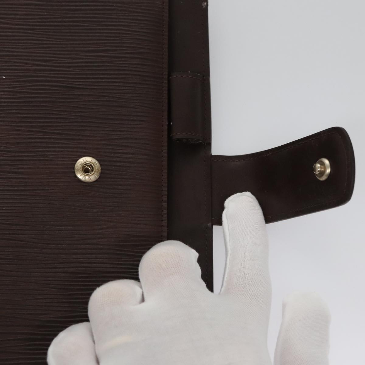 LOUIS VUITTON Epi Agenda GM Day Planner Cover Mocha Brown R2006D LV 101847