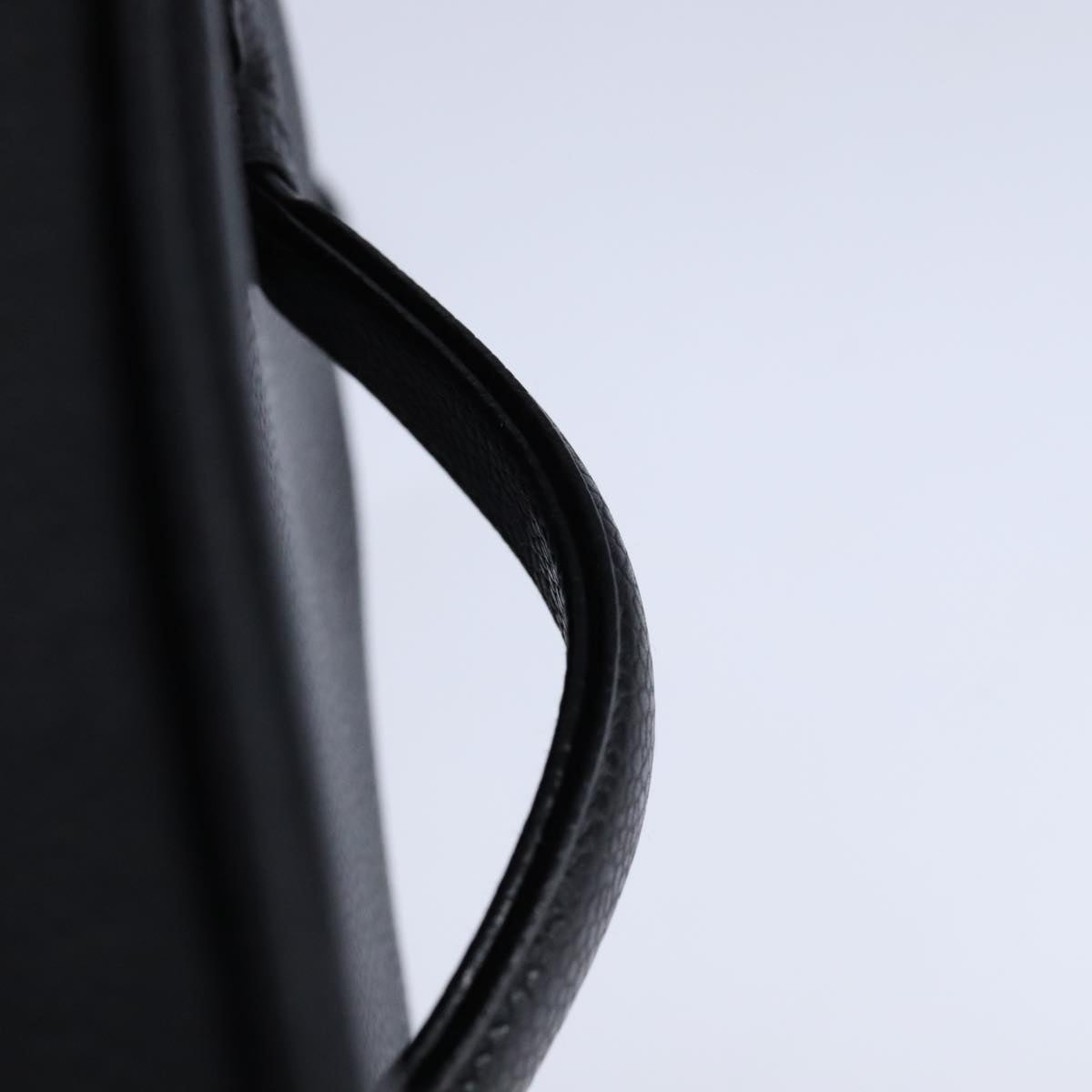 CHANEL Vanity Hand Bag Caviar Skin Black CC 101921
