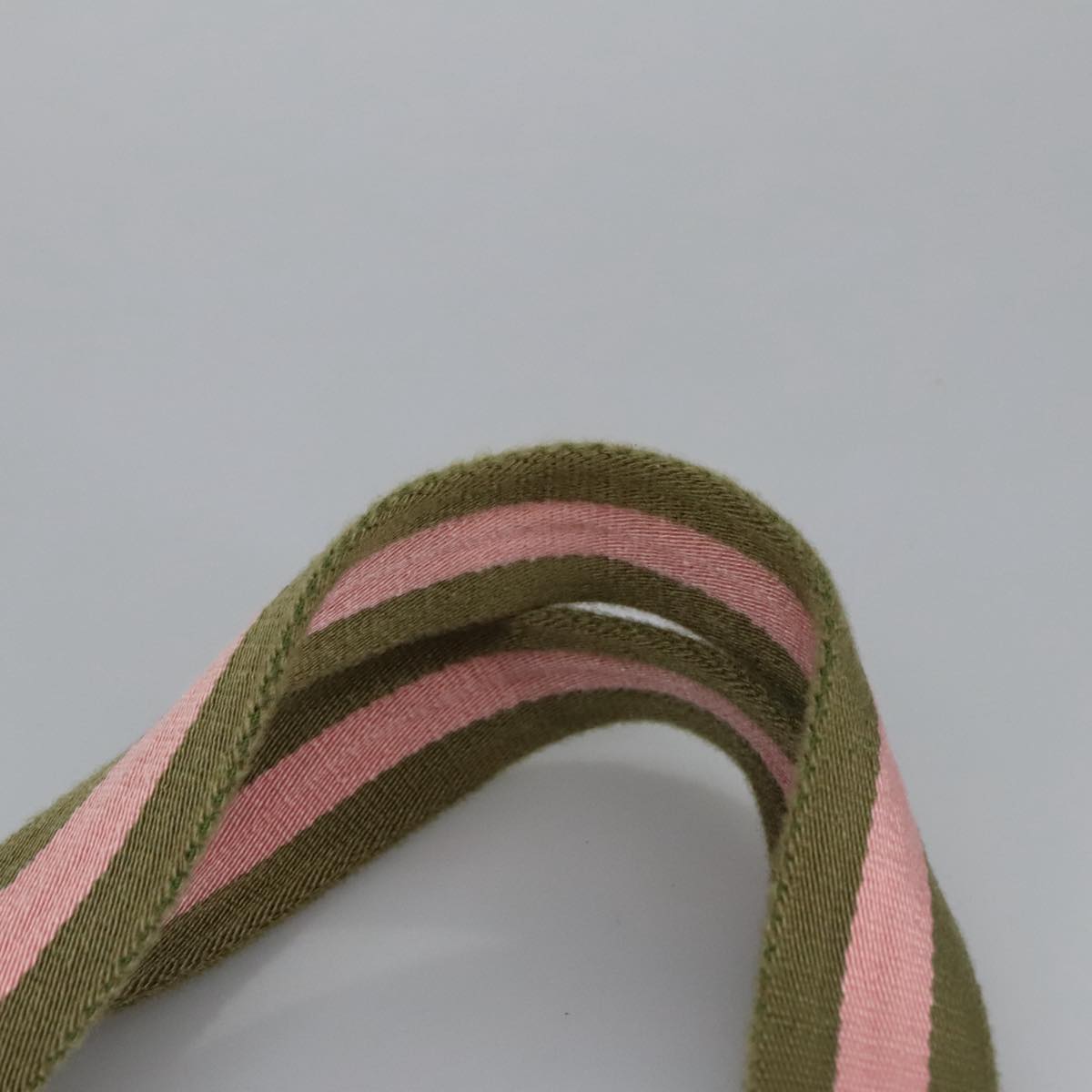 GUCCI GG Canvas Sherry Line Tote Bag Khaki Pink 145810 102064