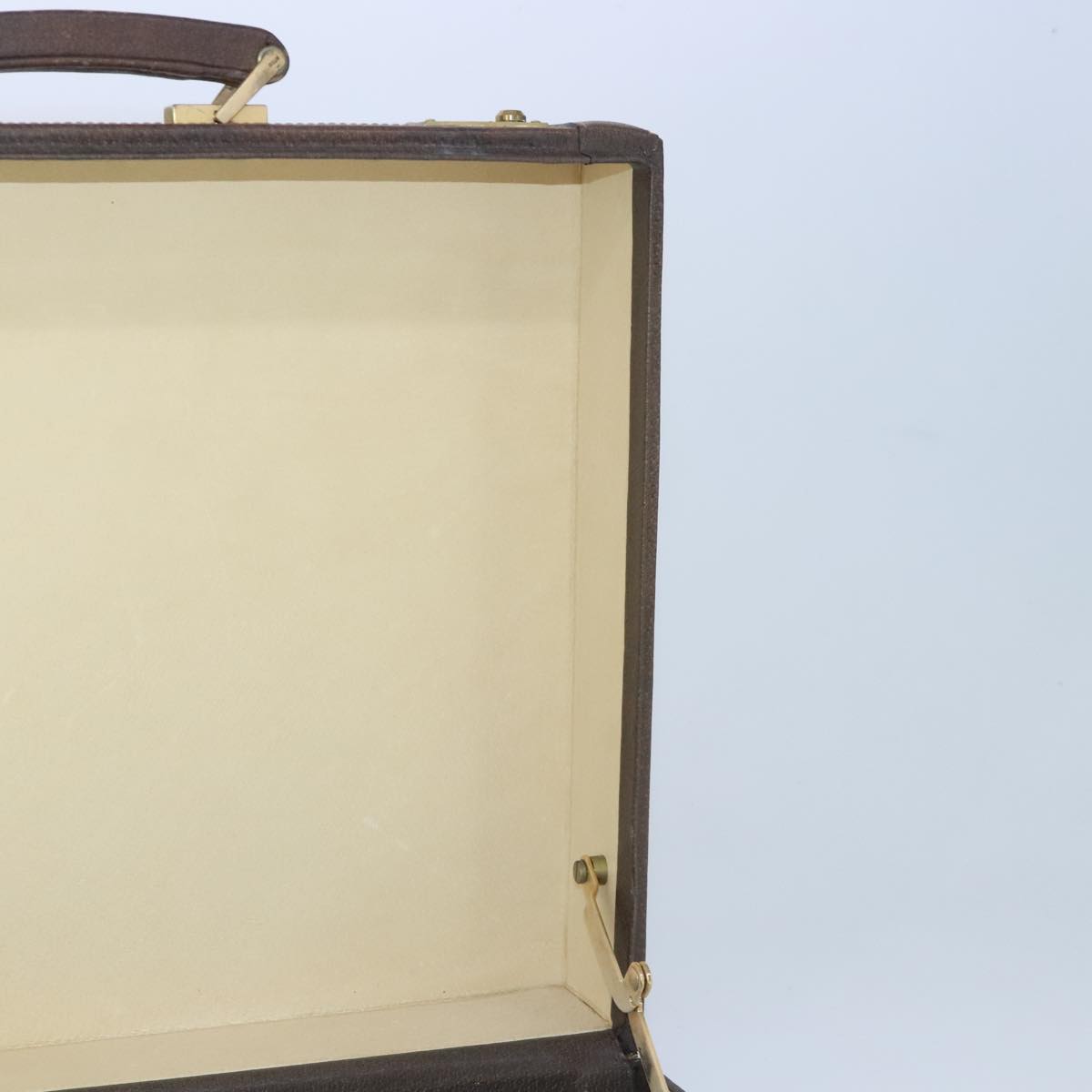 GUCCI GG Supreme Trunk PVC Leather Beige Gold 102207