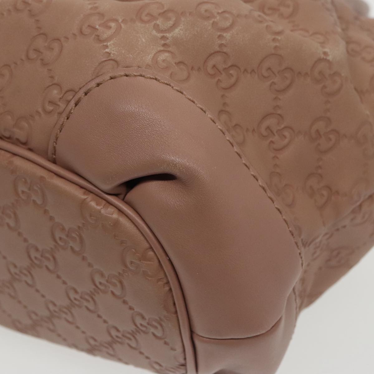 GUCCI GG Canvas Guccissima Hand Bag Leather Pink 247902 102270