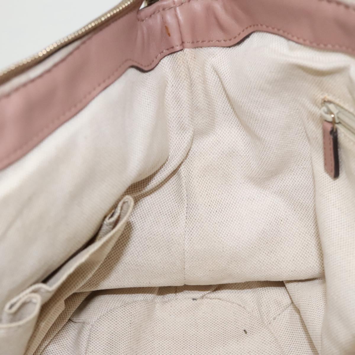 GUCCI GG Canvas Guccissima Hand Bag Leather Pink 247902 102270