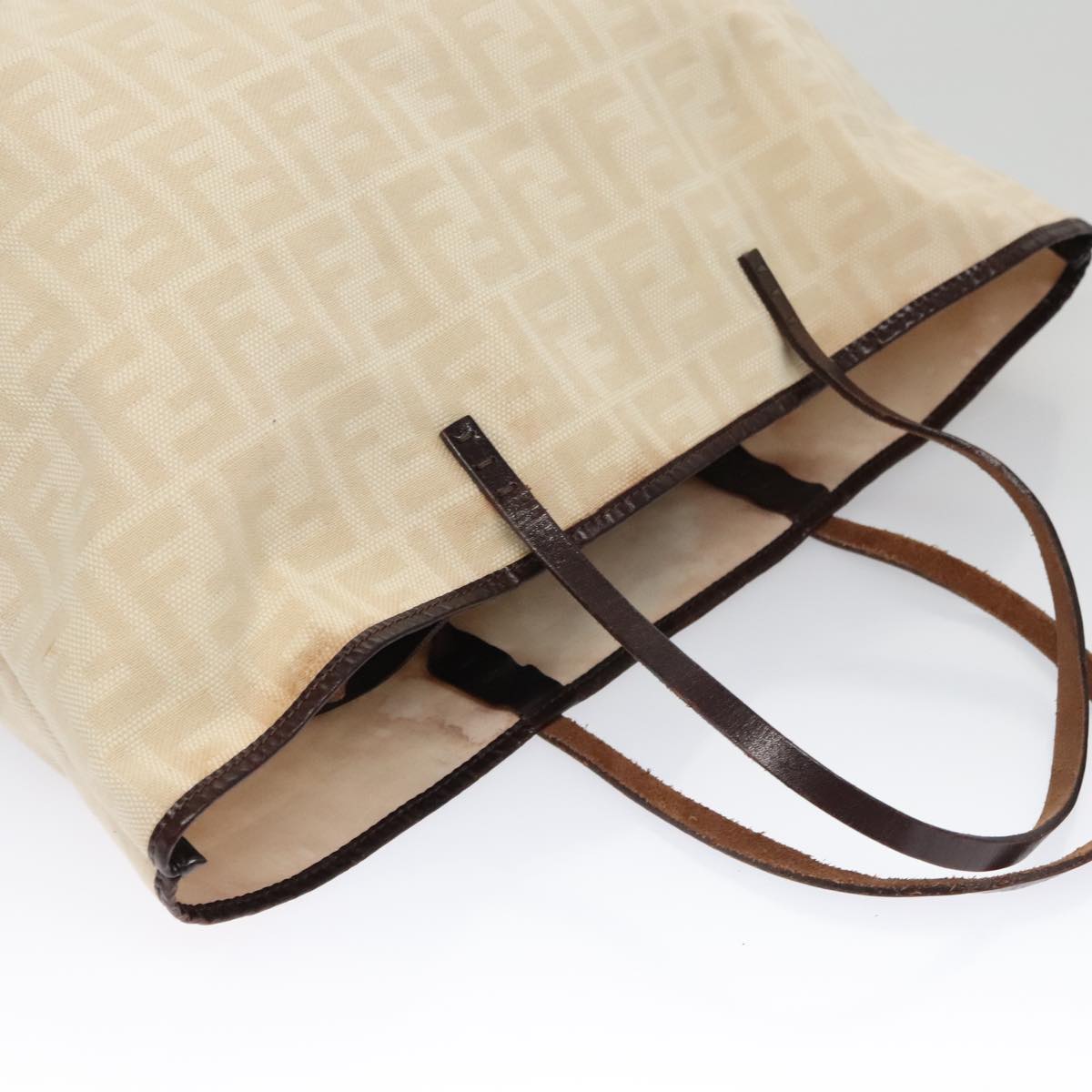 FENDI Zucca Canvas Tote Bag Beige 102286