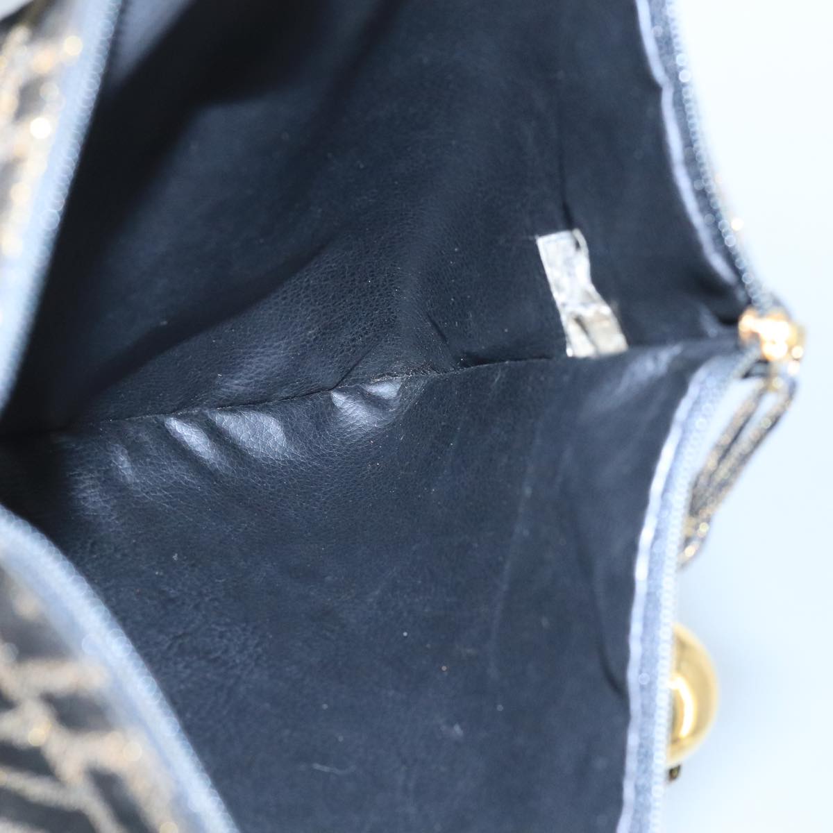 FENDI Zucca Canvas Pouch Gold 102385