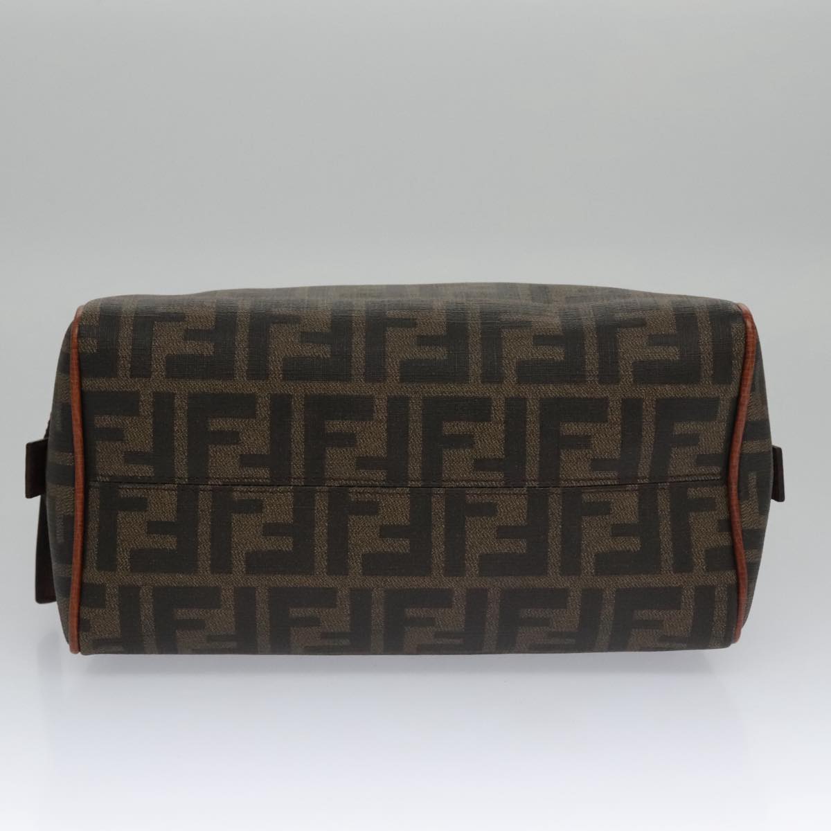 FENDI Zucca Canvas Pouch Brown Black 102629