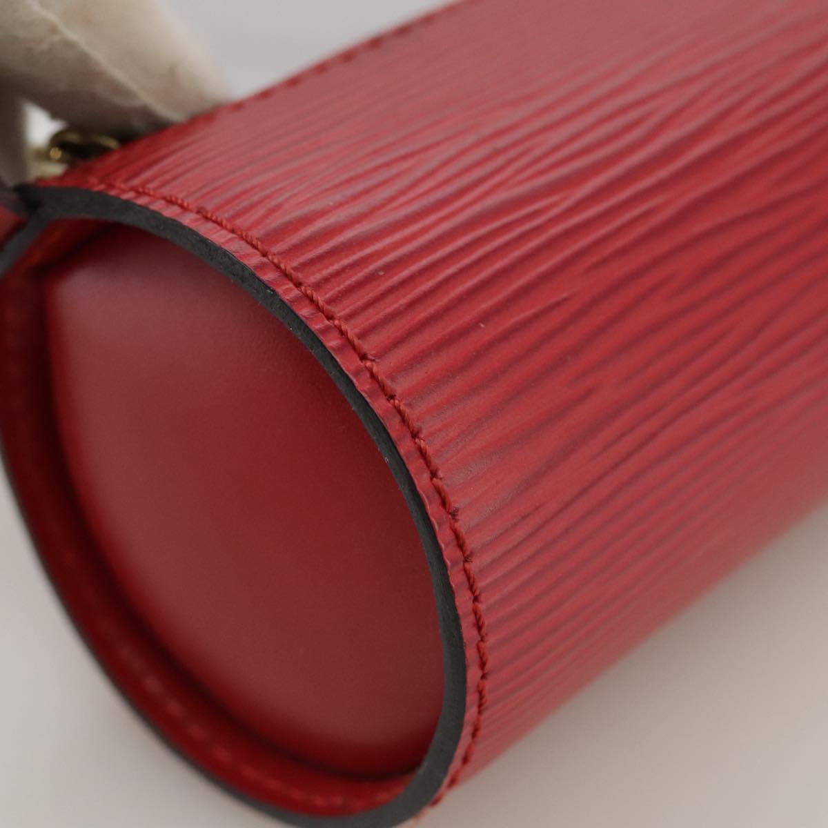 LOUIS VUITTON Epi Soufflot Pouch Accessory Pouch Red LV 102711