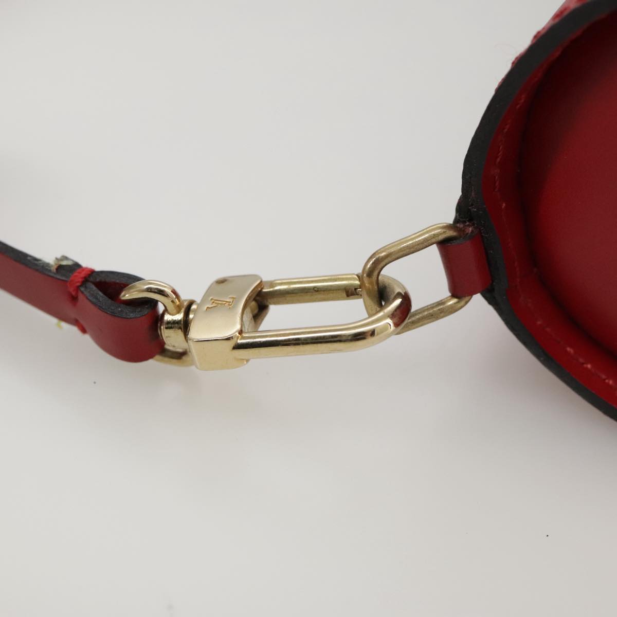 LOUIS VUITTON Epi Soufflot Pouch Accessory Pouch Red LV 102711