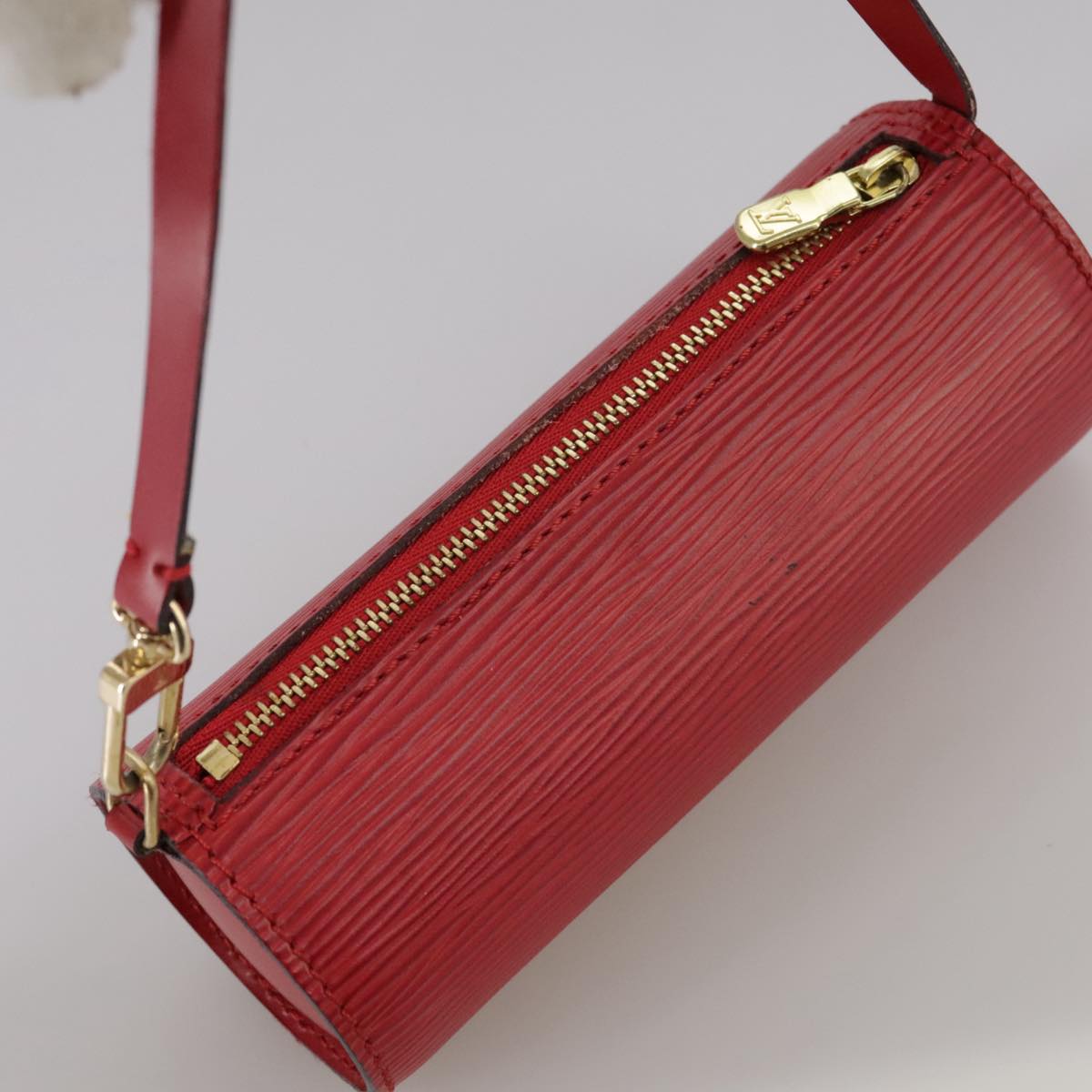 LOUIS VUITTON Epi Soufflot Pouch Accessory Pouch Red LV 102711