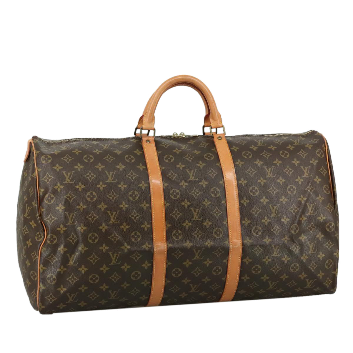 LOUIS VUITTON Monogram Keepall 60 Boston Bag M41422 LV 102746