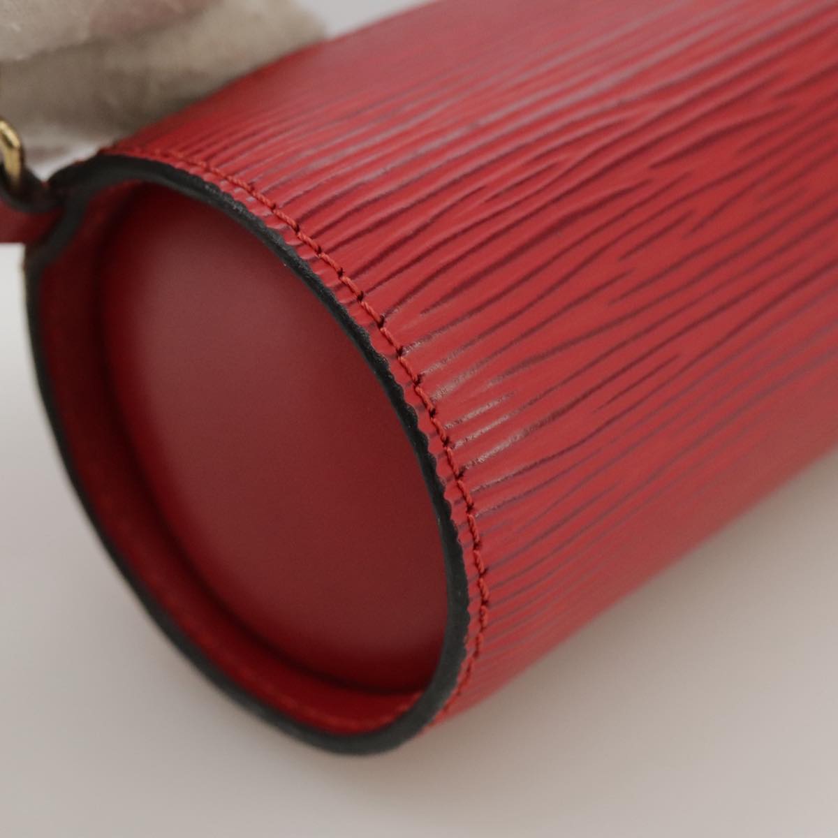 LOUIS VUITTON Epi Soufflot Pouch Accessory Pouch Red LV 102779